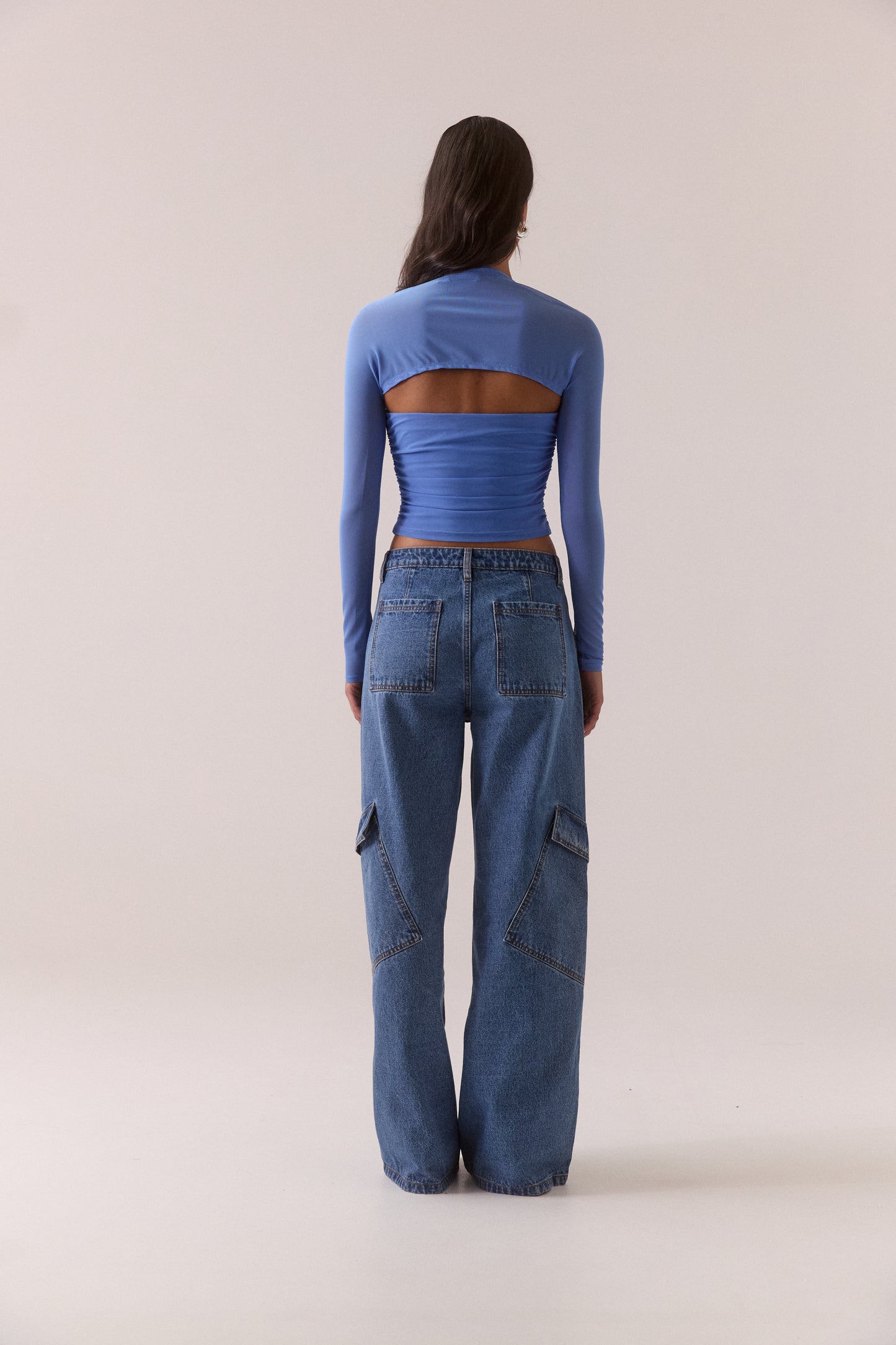 Pre Order MARCH - Myriad Bolero Halter Top - Cornflower