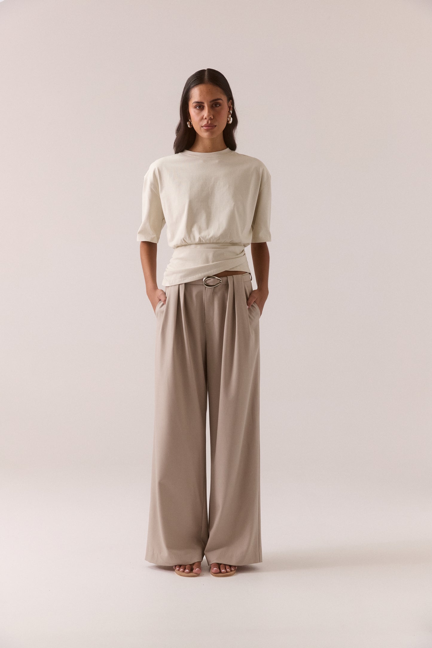 Pre Order FEB - Delani Tee - Creme
