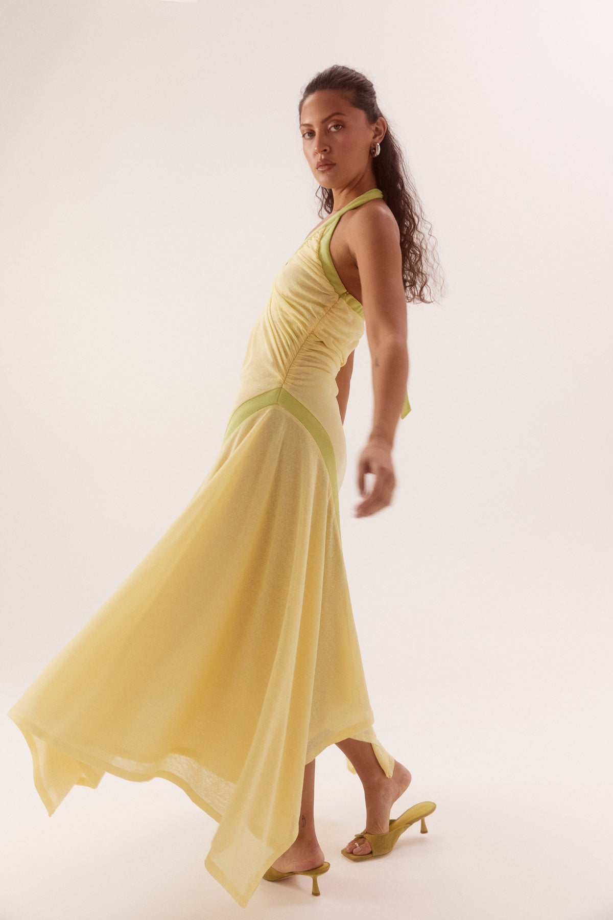 Pre Order JANUARY - Meeka Dress - Pine Lime