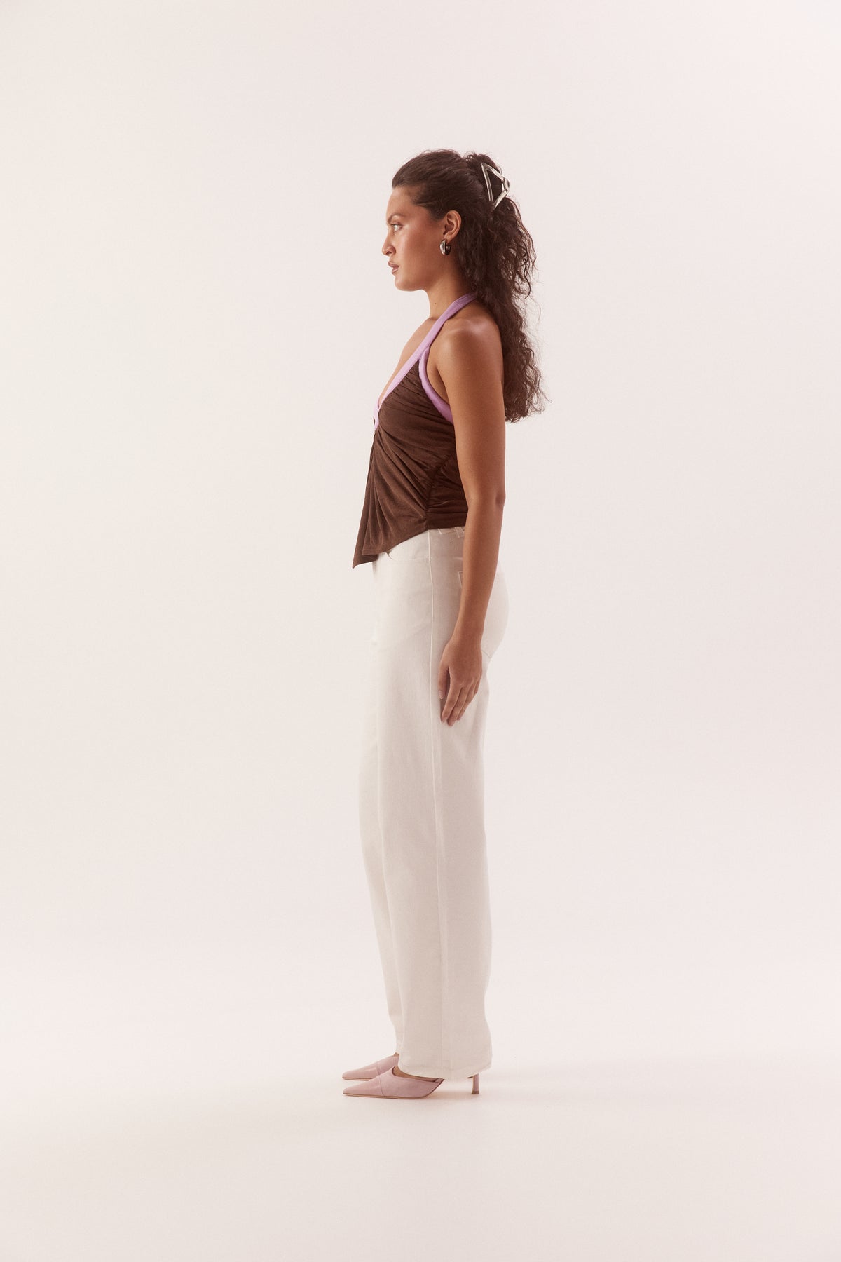 Pre Order JANUARY - Meeka Top - Mocha Lilac