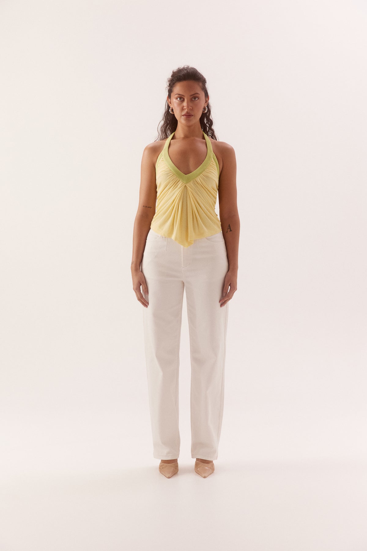 Pre Order JANUARY - Meeka Top - Pine Lime