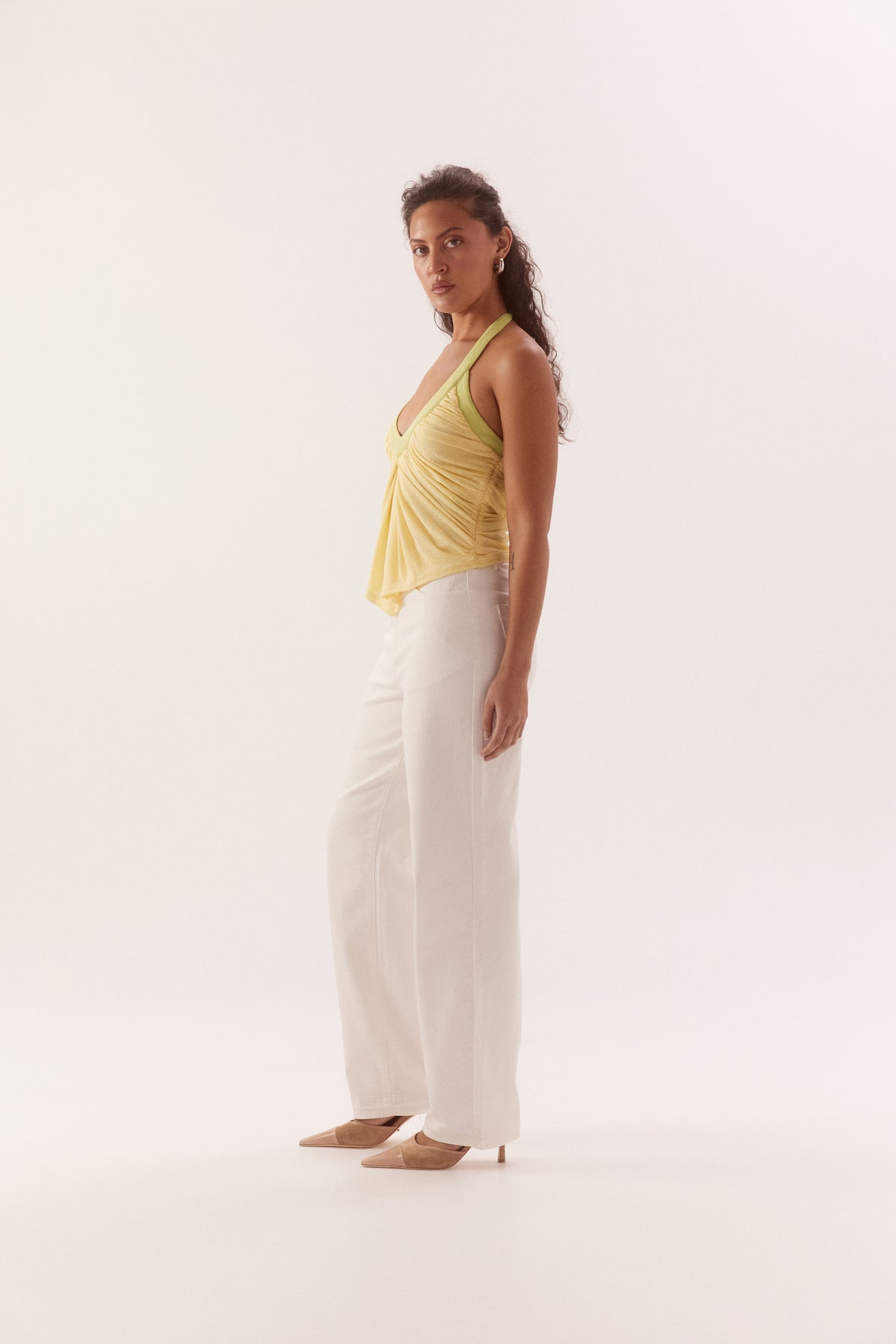 Pre Order JANUARY - Meeka Top - Pine Lime