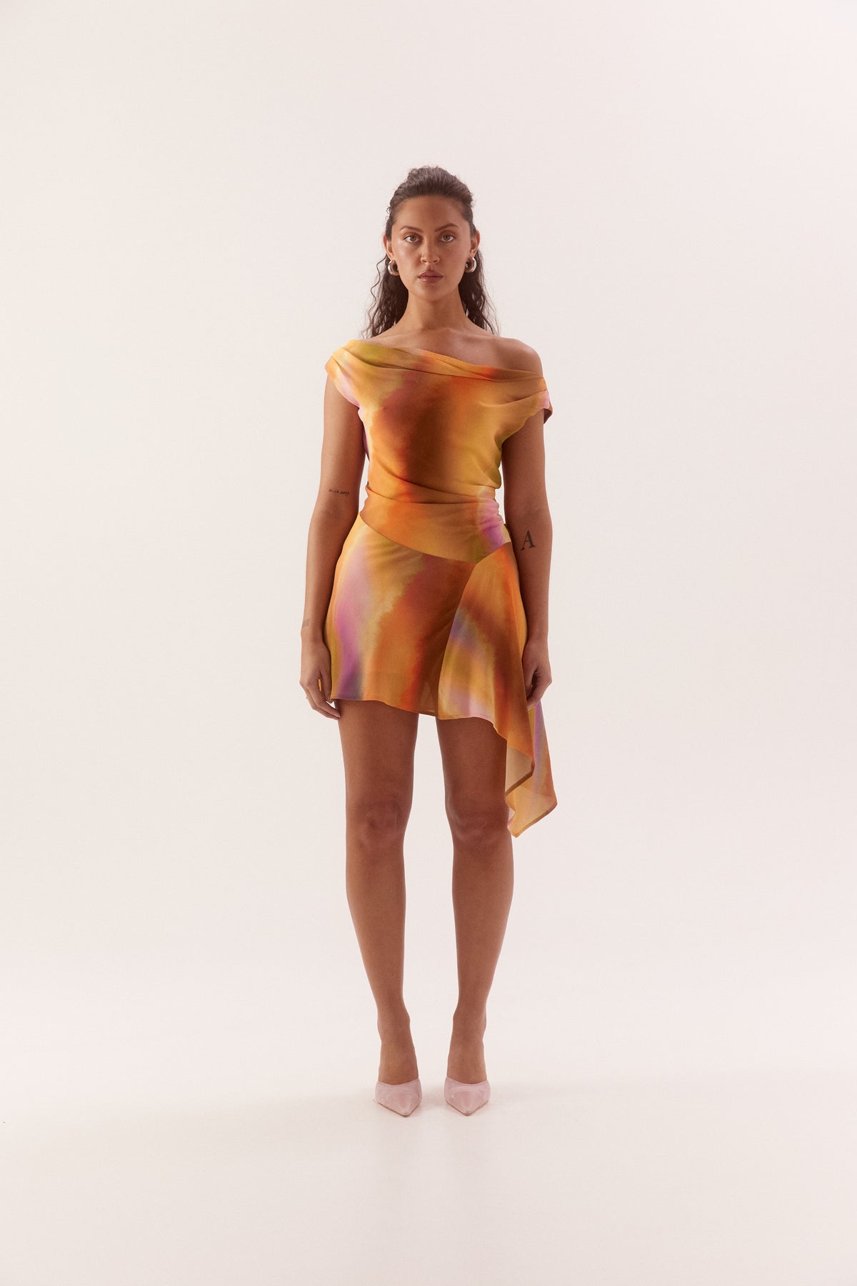 Pre Order JANUARY - Sevyn Mini Dress - Tangerine