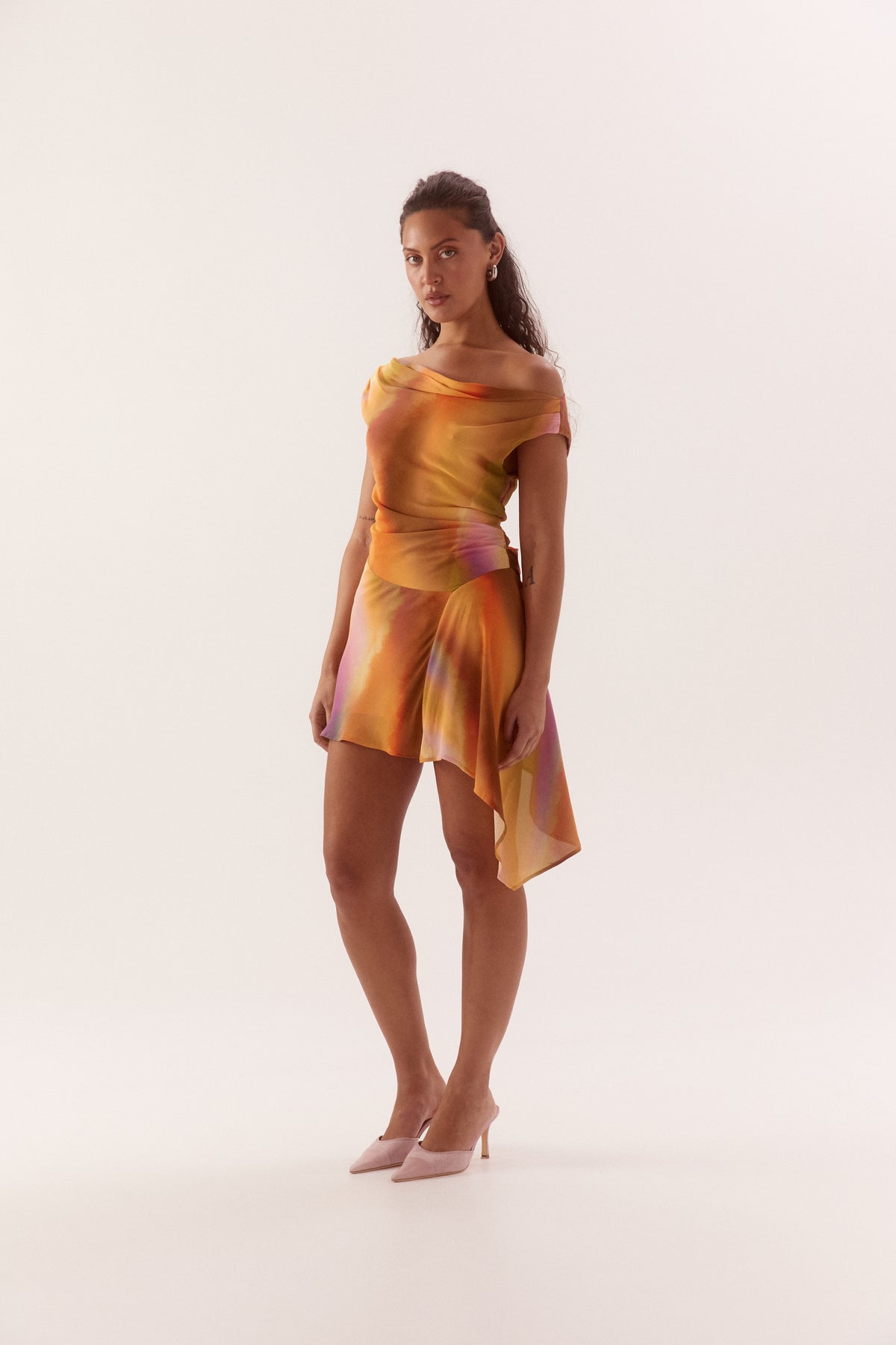 Pre Order JANUARY - Sevyn Mini Dress - Tangerine