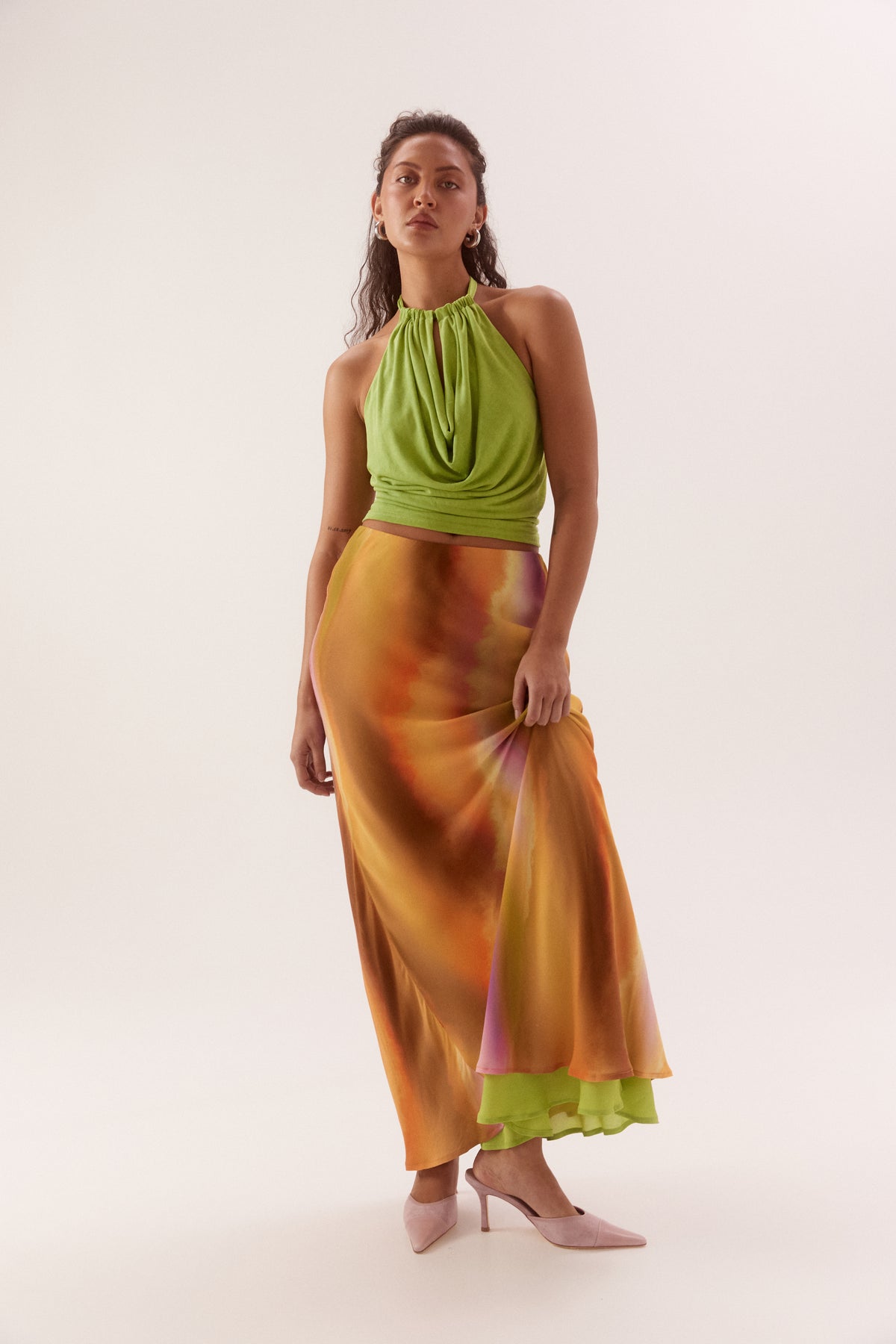 Pre Order JANURARY - Sevyn Skirt - Tangerine