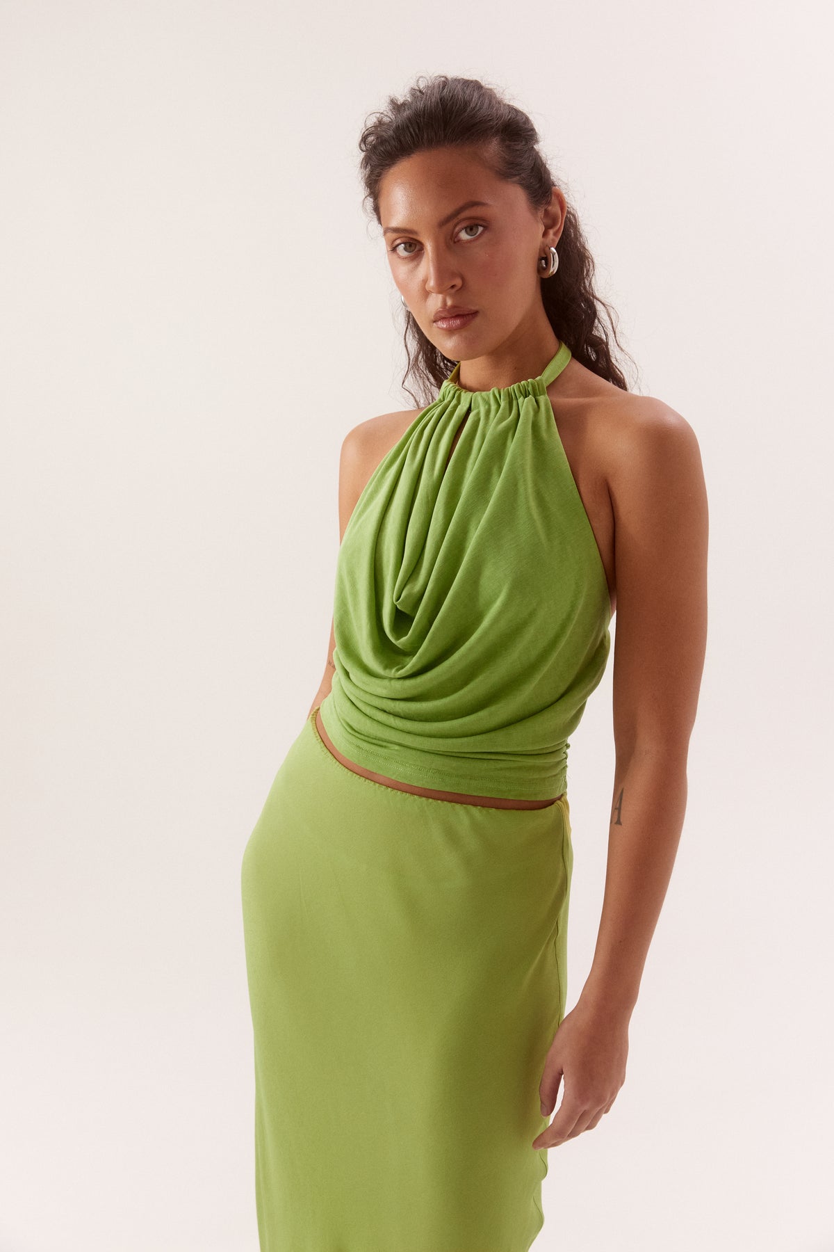 Pre Order JANURARY - Eleni Top - Wasabi