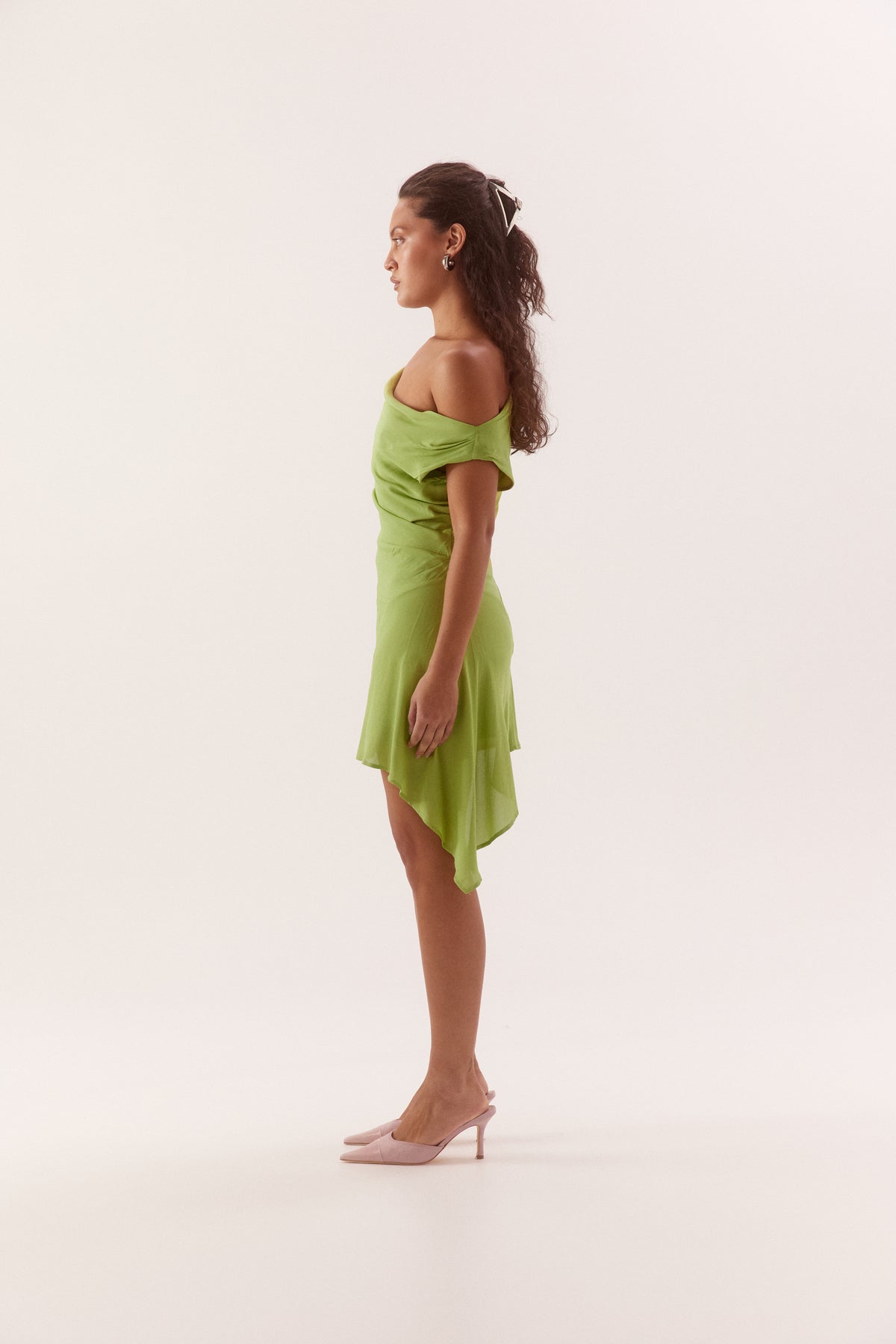 Pre Order JANUARY - Nyli Mini Dress - Wasabi