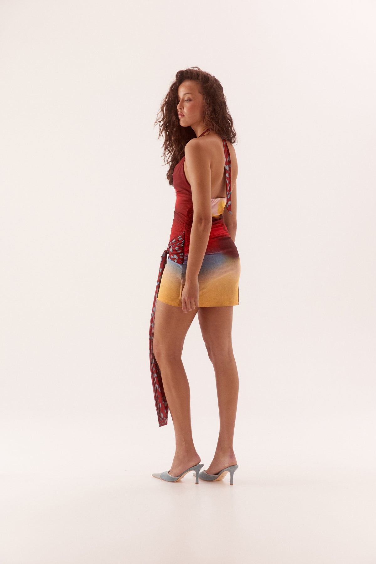 Pre Order MARCH - Lyssa Mini Dress - Russet Ombre
