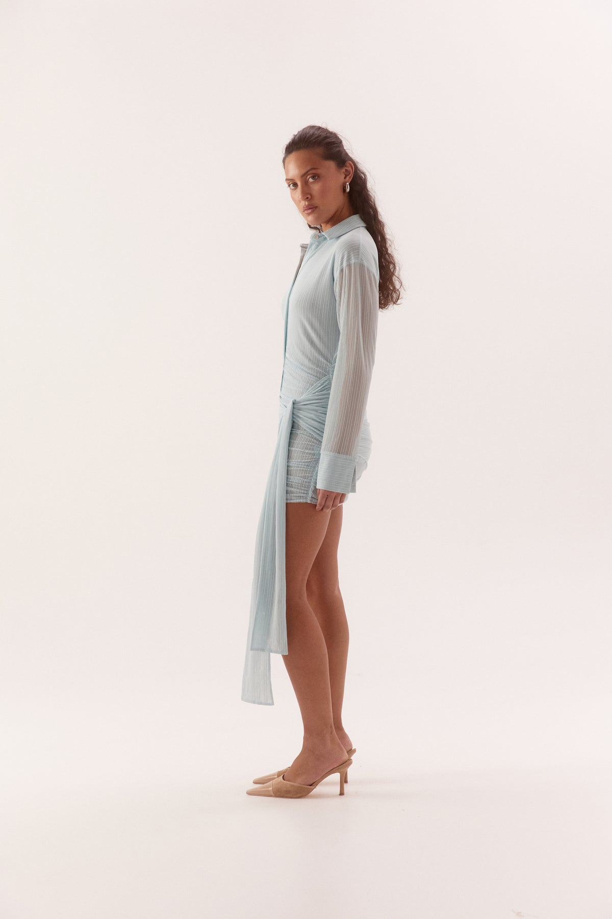 Pre Order MARCH - Larni Shirt Dress - Breeze