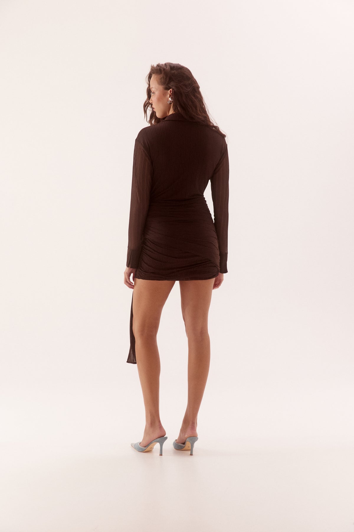 Pre Order MARCH - Larni Shirt Dress - Chocolate