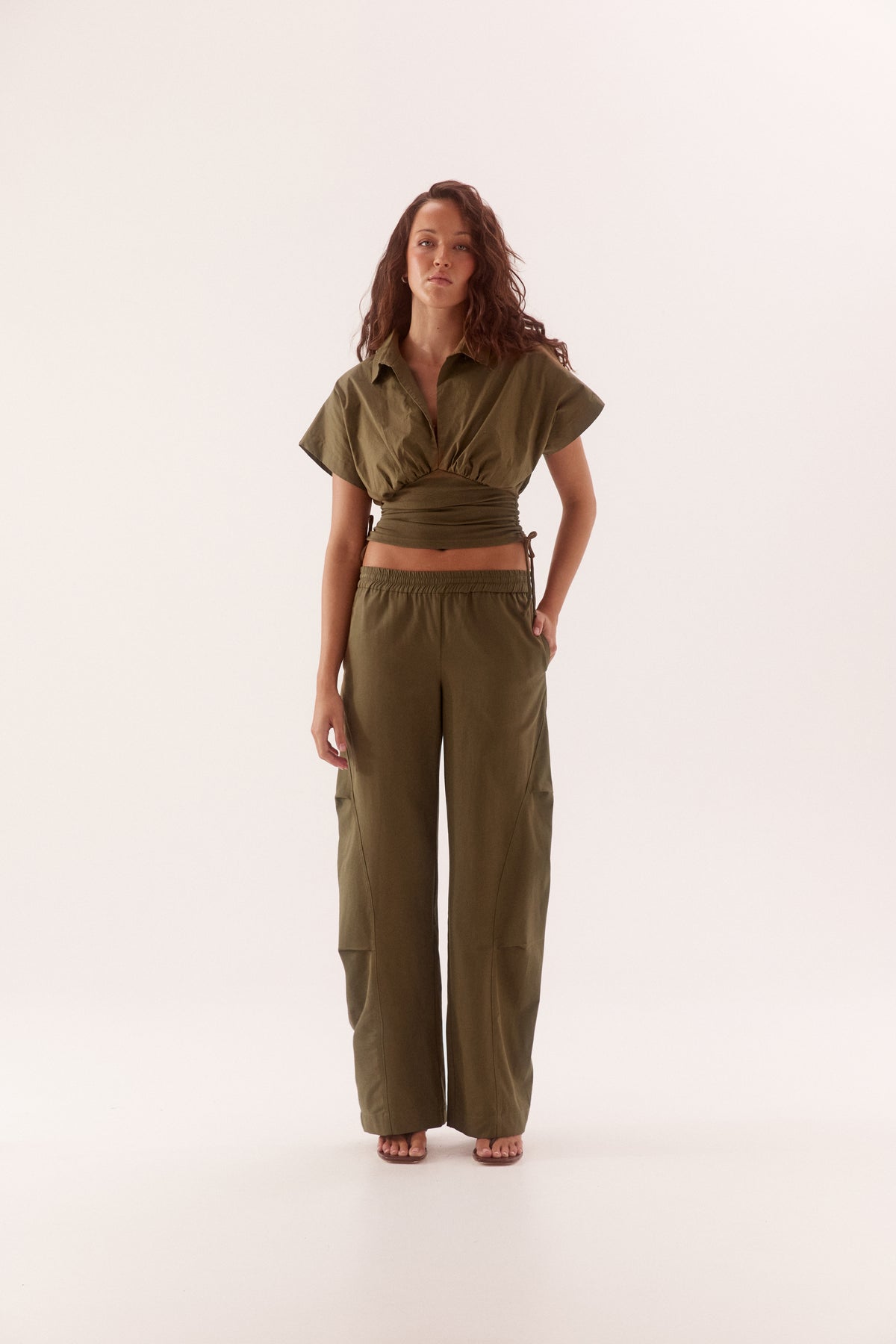 Pre Order FEBURARY - Zeva Top - Olive