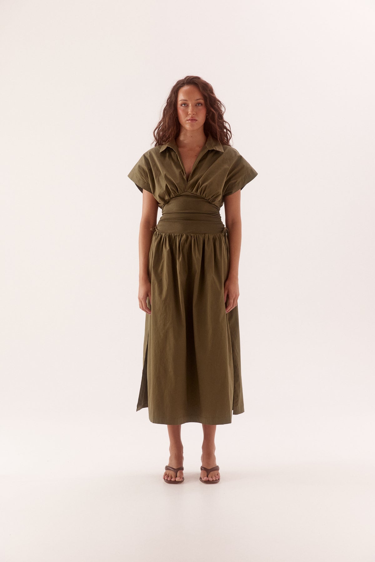 Pre Order FEBURARY - Zeva Dress - Olive