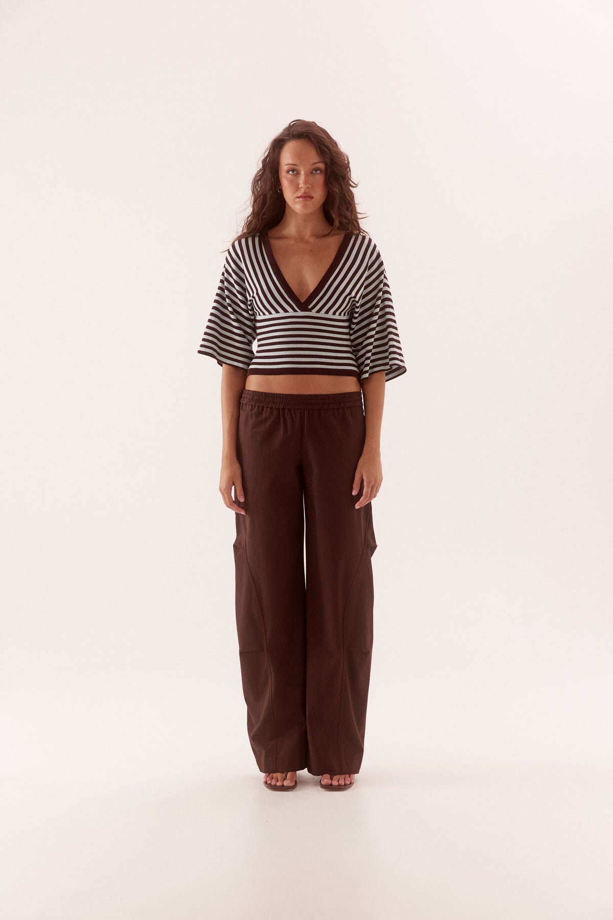 Pre Order MARCH - Skyra Knit - choc/breeze