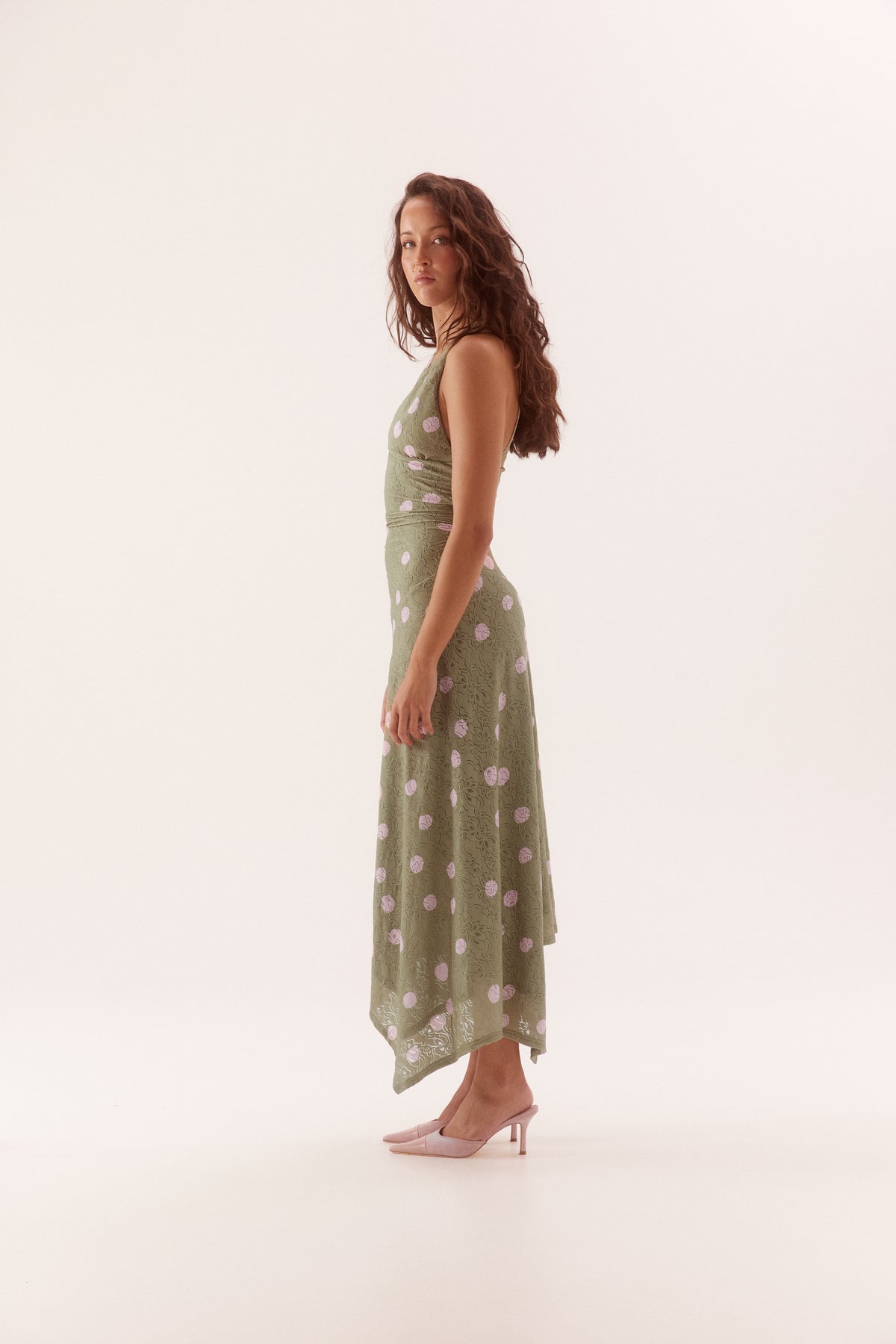 Pre Order FEBURARY - Solyn Lace Dress - Matcha