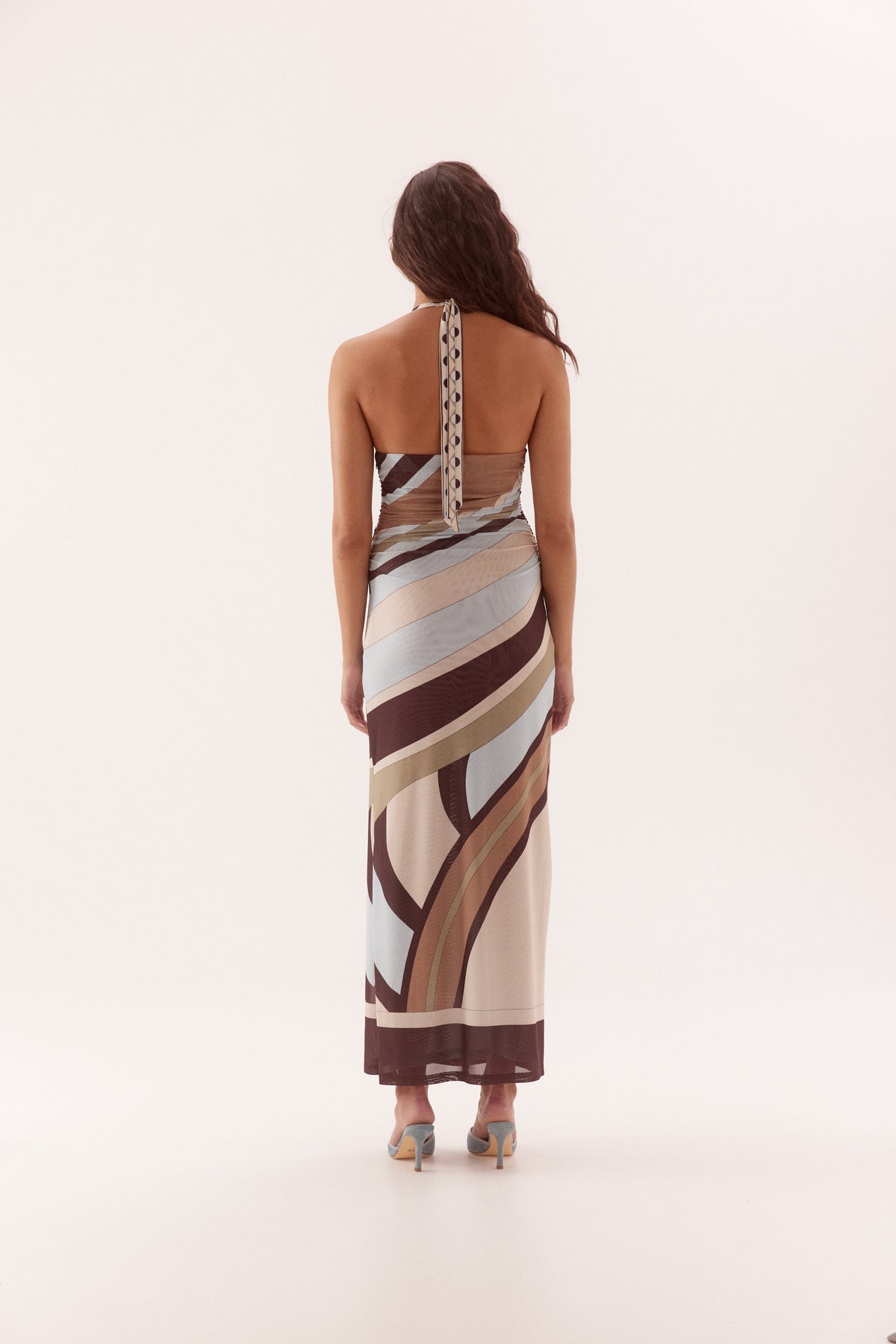 Pre Order FEBURARY - Talise Dress - Choc/Blue