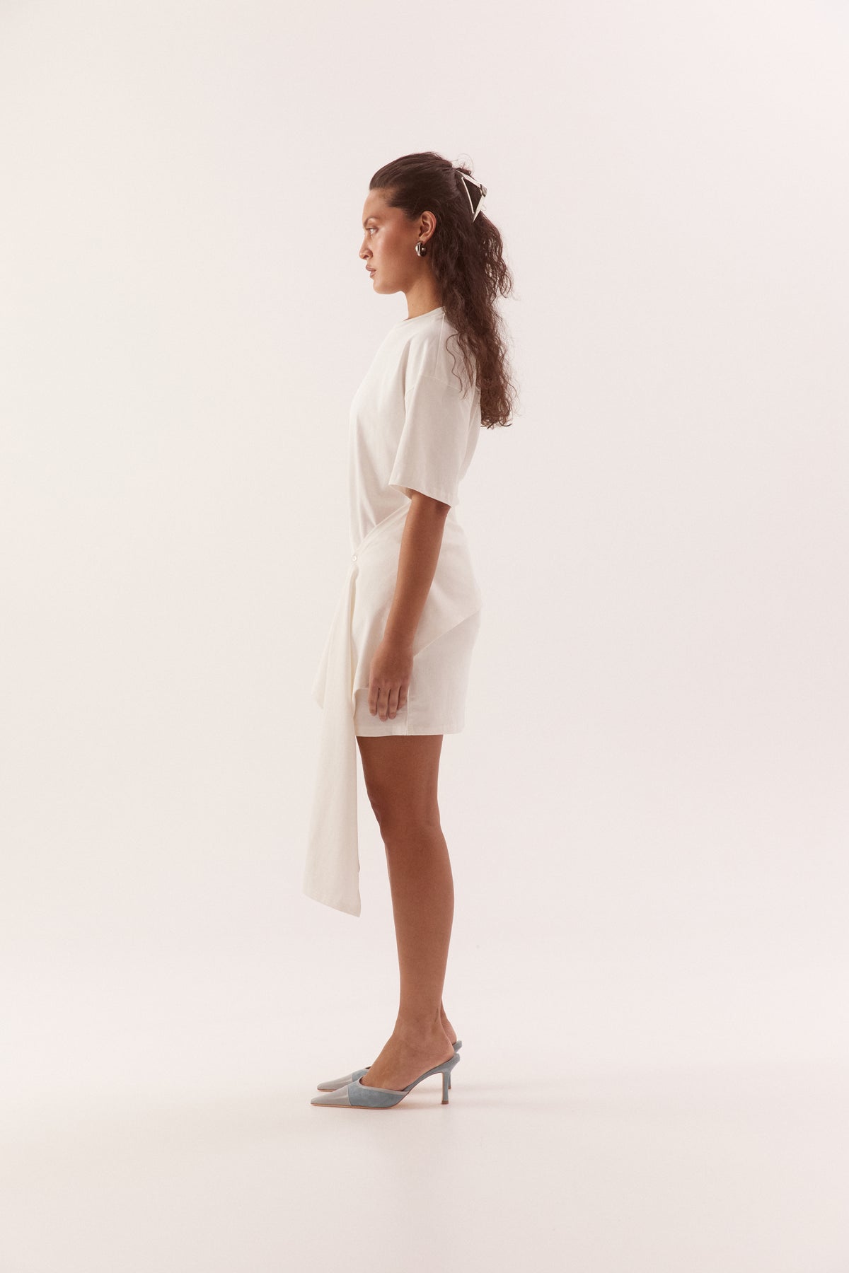 Pre Order FEBURARY - Winni Tee Dress - Chalk