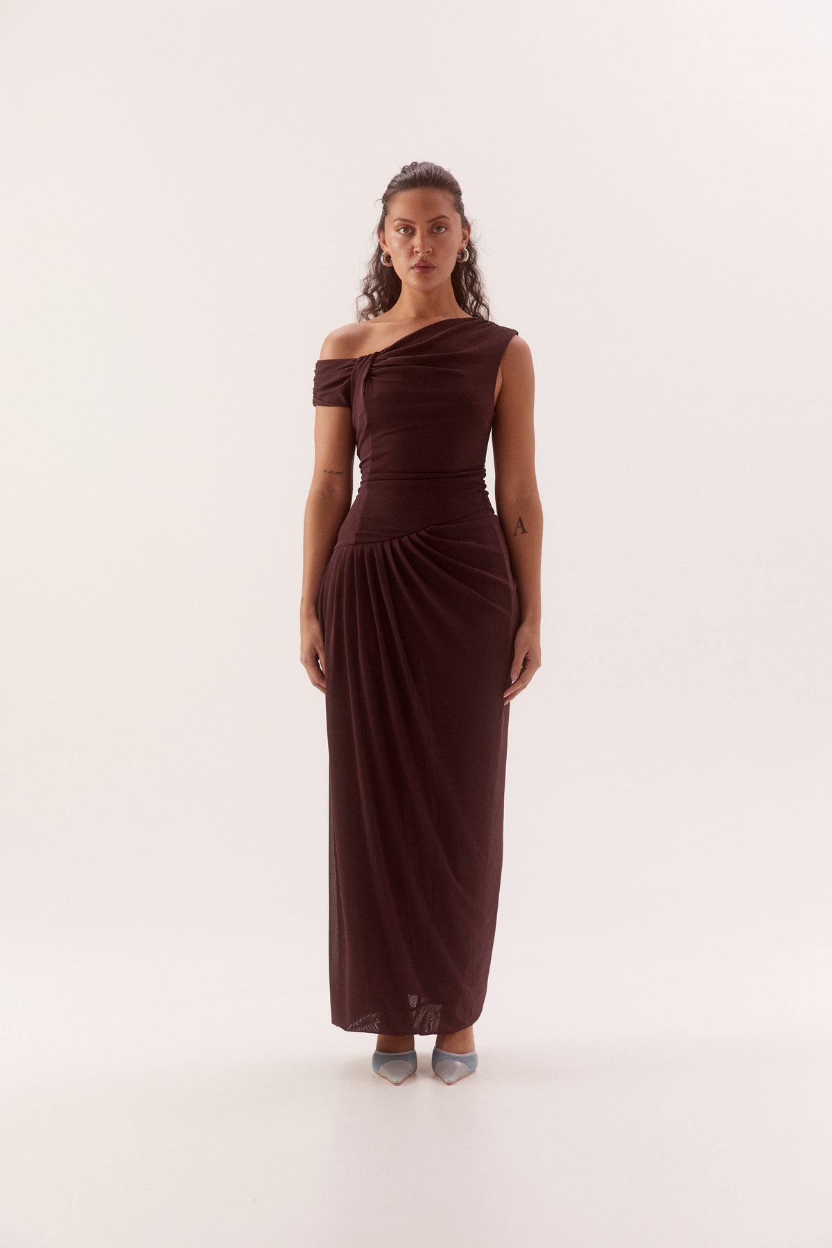 Pre Order FEBURARY - Auren Dress - Plum Brown
