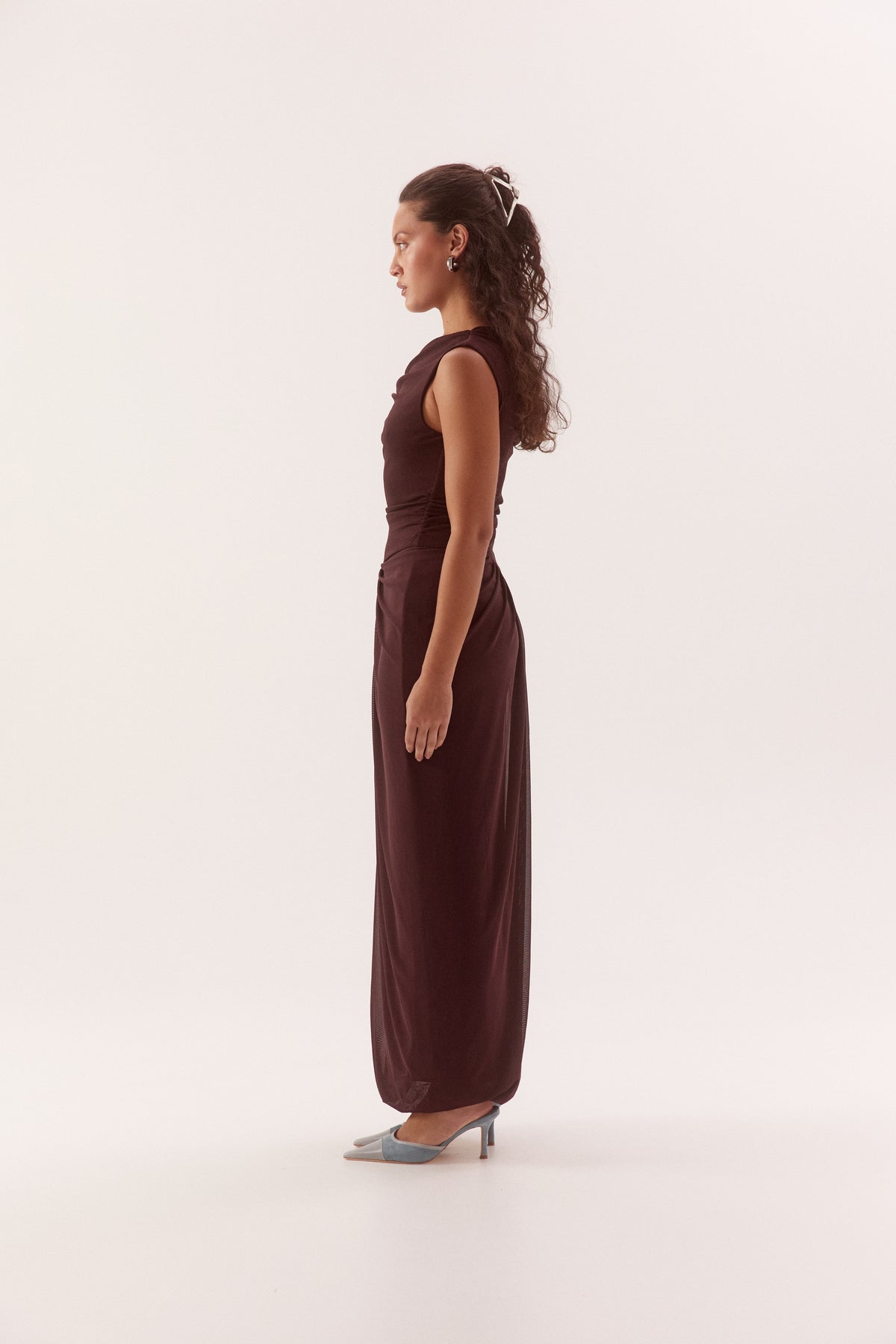 Pre Order FEBURARY - Auren Dress - Plum Brown