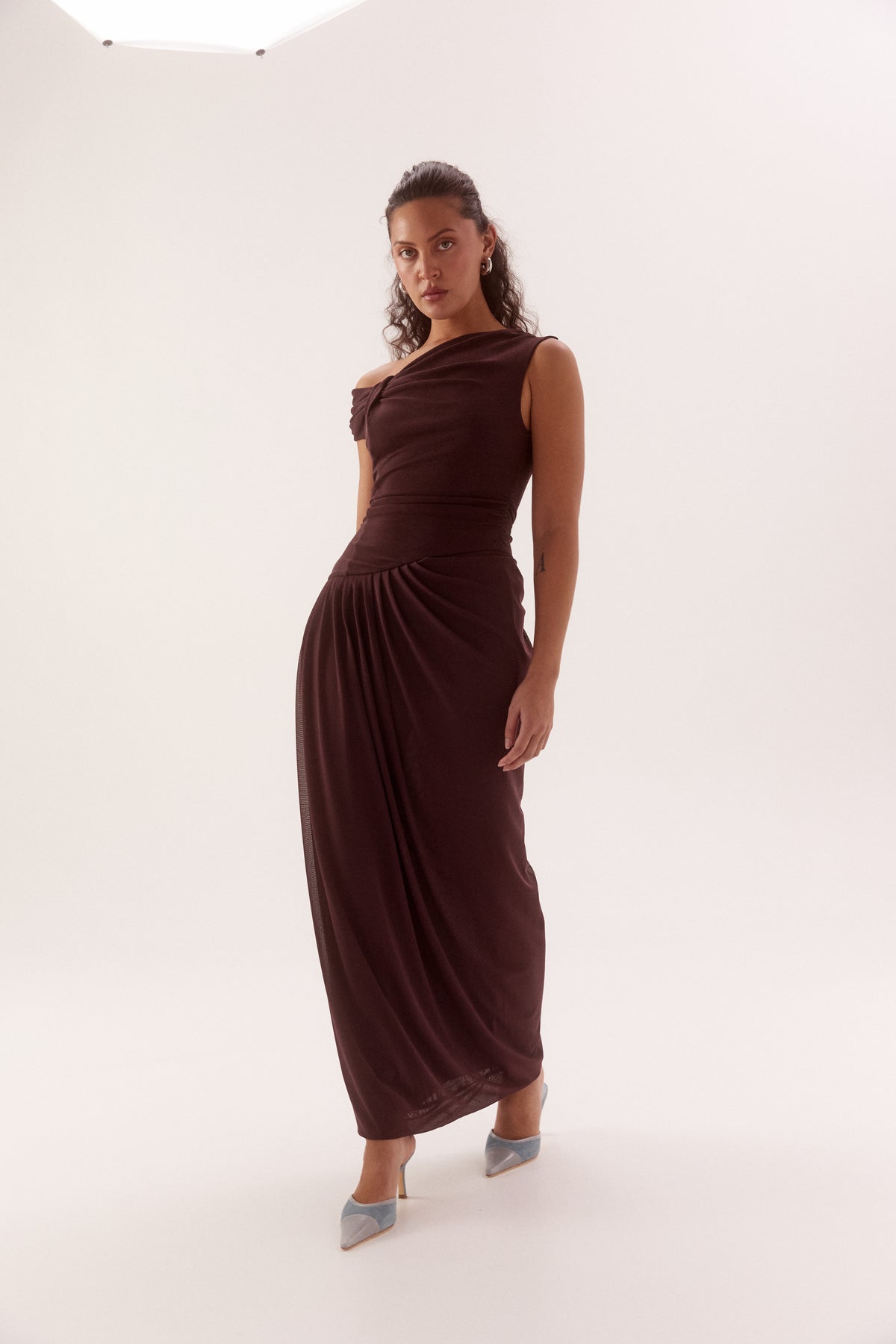 Pre Order FEBURARY - Auren Dress - Plum Brown