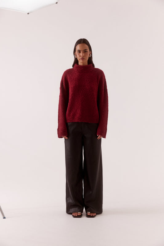 Pre Order MAY - Verse Sweater -Raspberry Wine