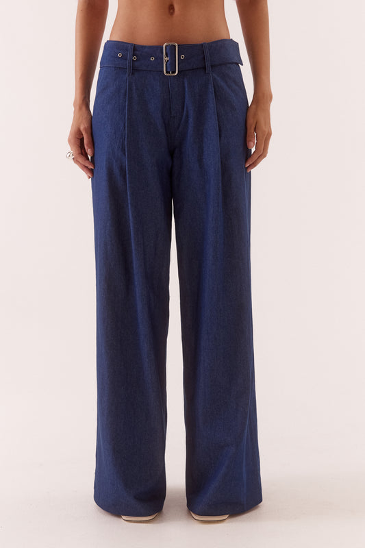 Pre Order JUNE - Quinn Pant - Mid Wash Blue