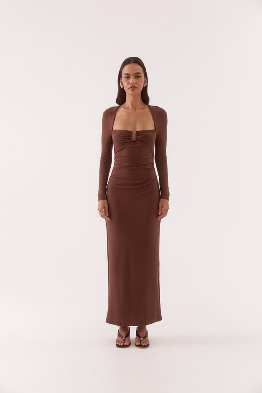 Pre Order MAY - Lola Dress - Mocha