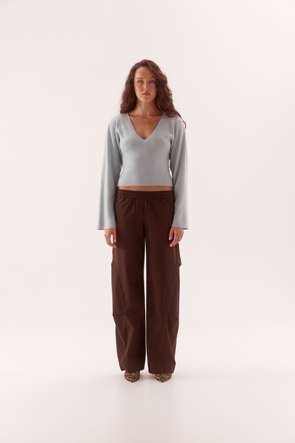 Pre Order MARCH - Jesna Knit - Powder Blue