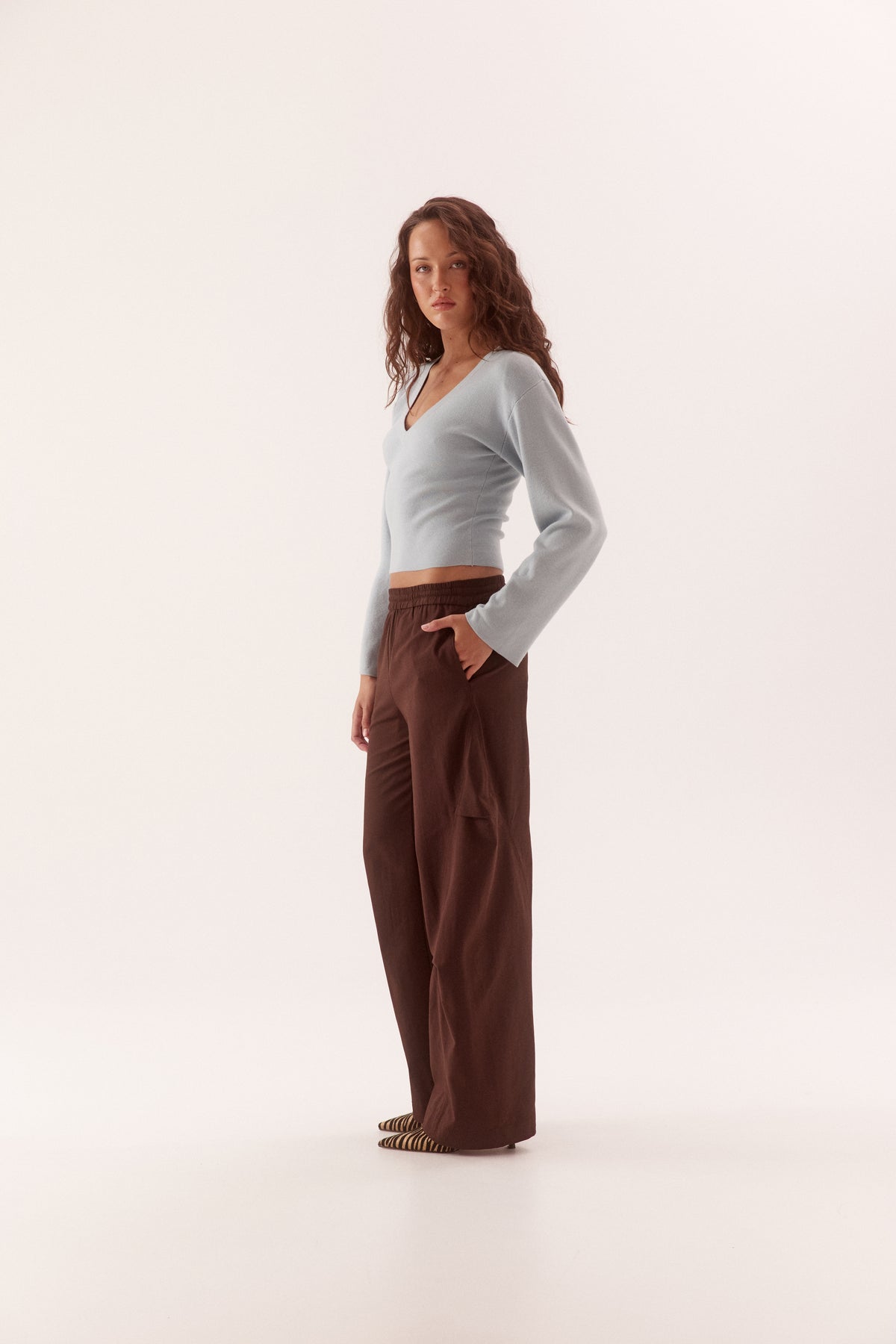 Pre Order MARCH - Jesna Knit - Powder Blue