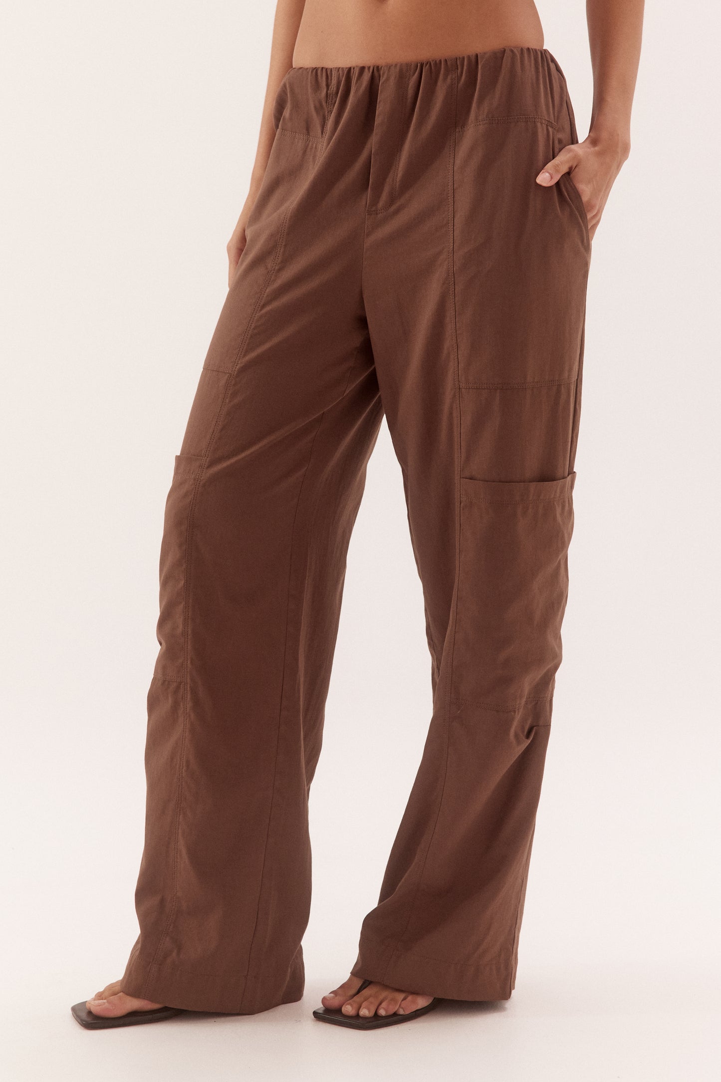 Pre Order NOVEMBER - Tayis Cargo Pant - Nutmeg