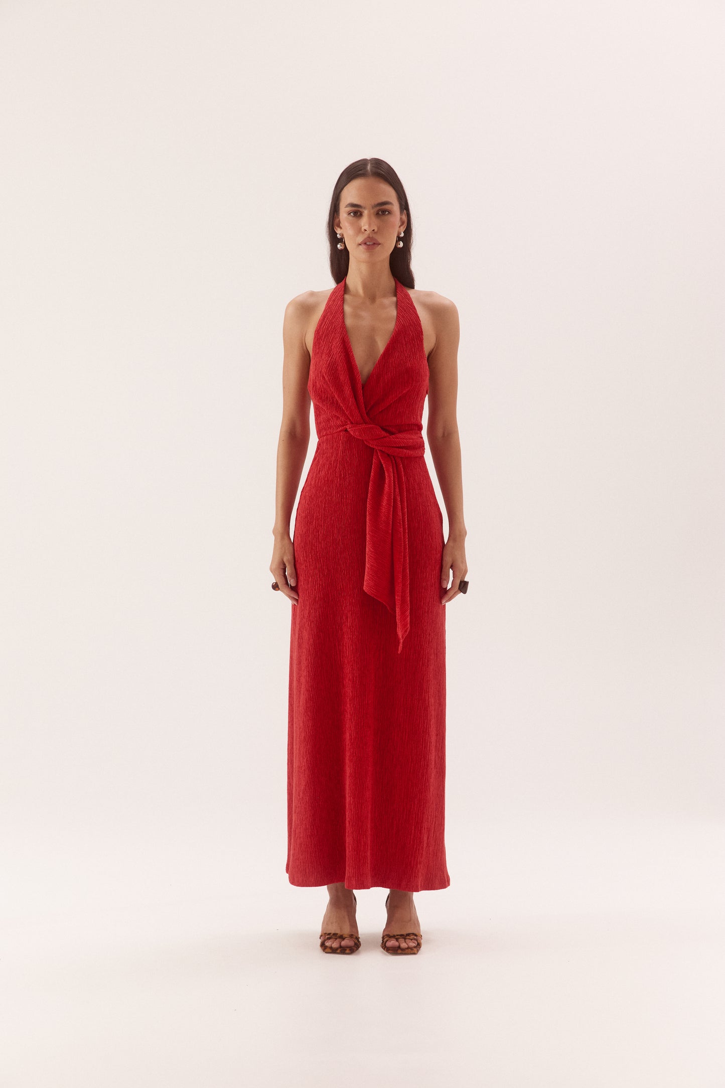 Pre Order DECEMBER - Apertivo Maxi Dress - Deep Poppy