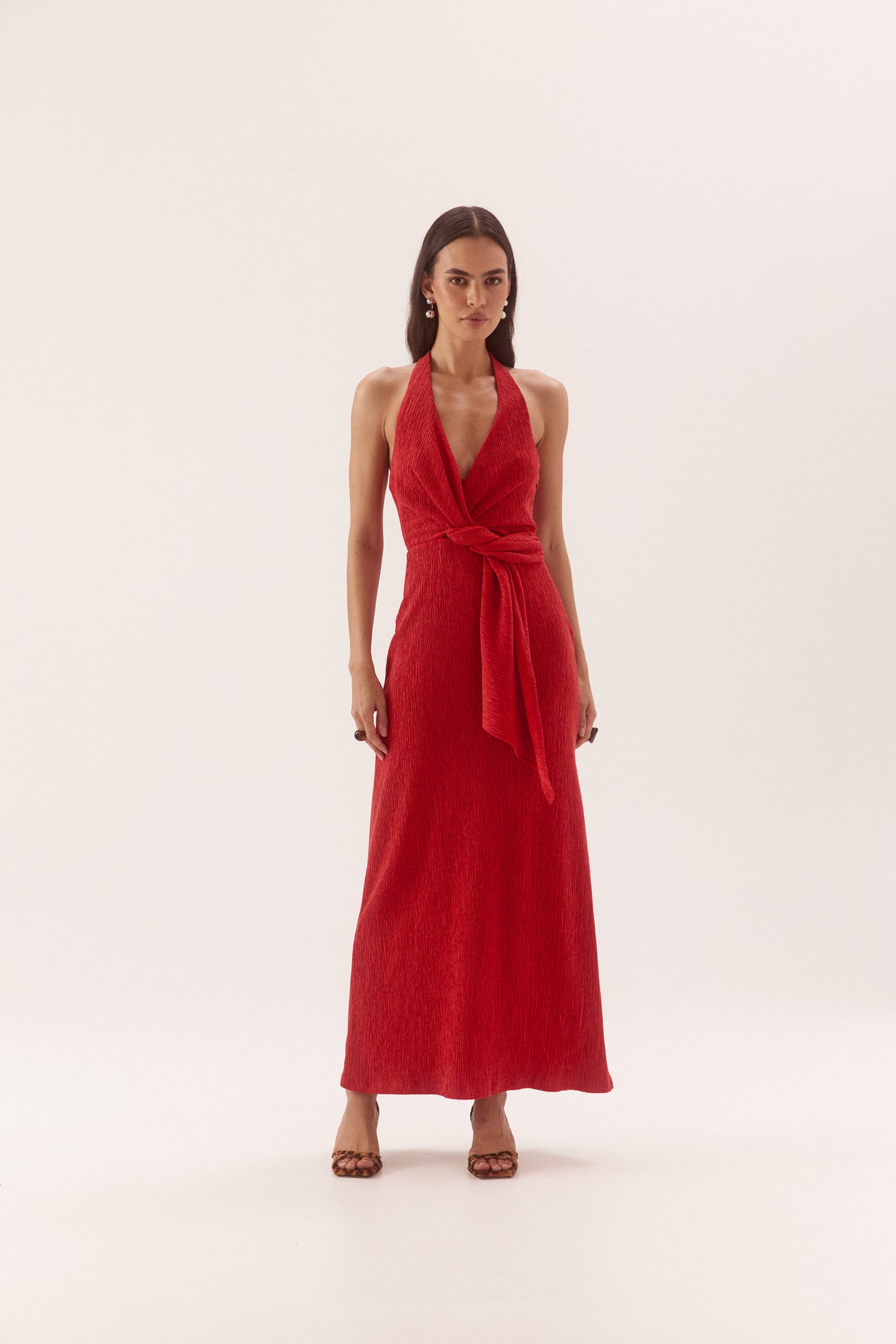 Pre Order DECEMBER - Apertivo Maxi Dress - Deep Poppy