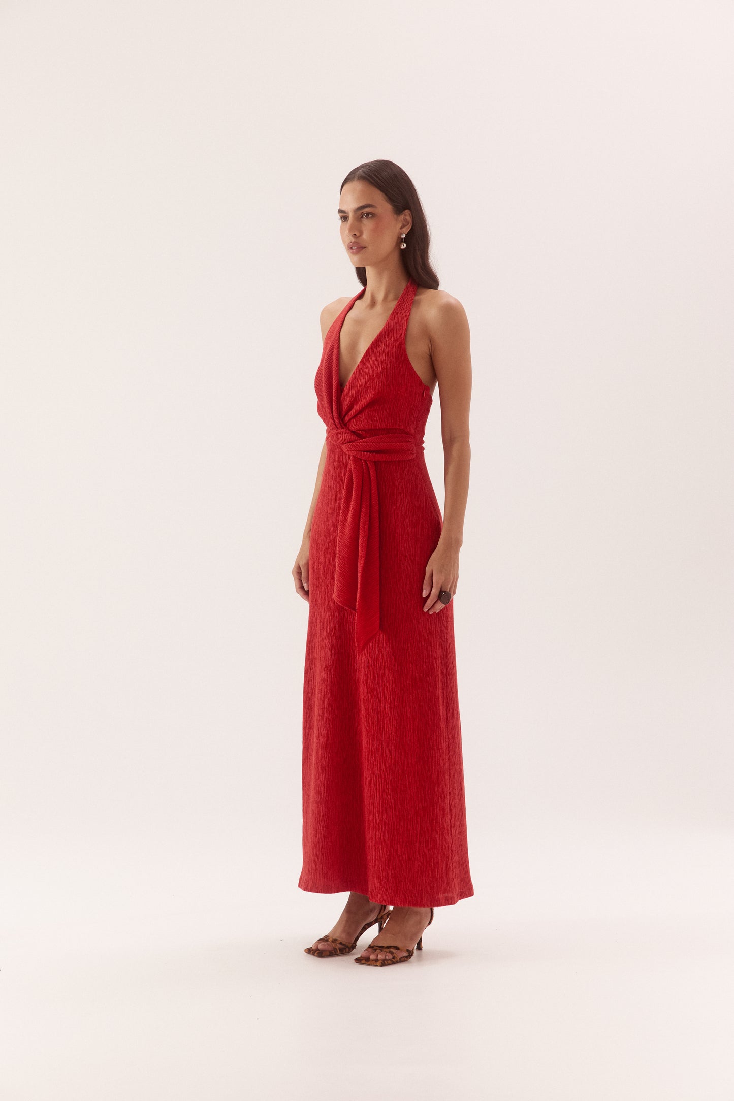 Pre Order DECEMBER - Apertivo Maxi Dress - Deep Poppy