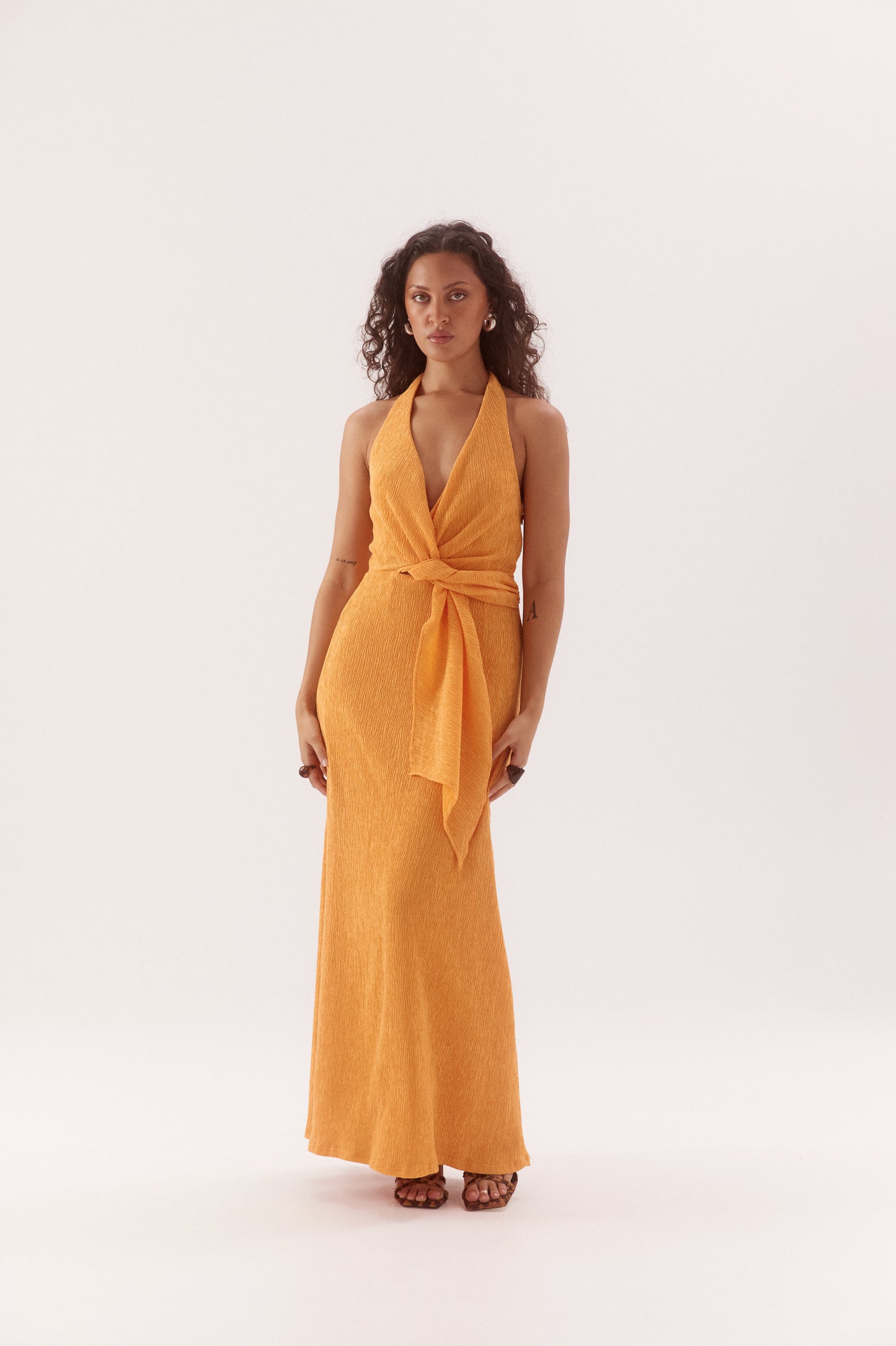 Pre Order DECEMBER - Apertivo Maxi Dress - Tangerine