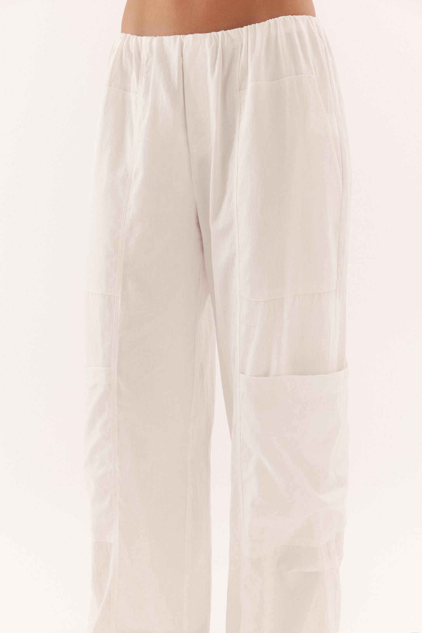 Pre Order NOVEMBER - Tayis Cargo Pant - Chalk