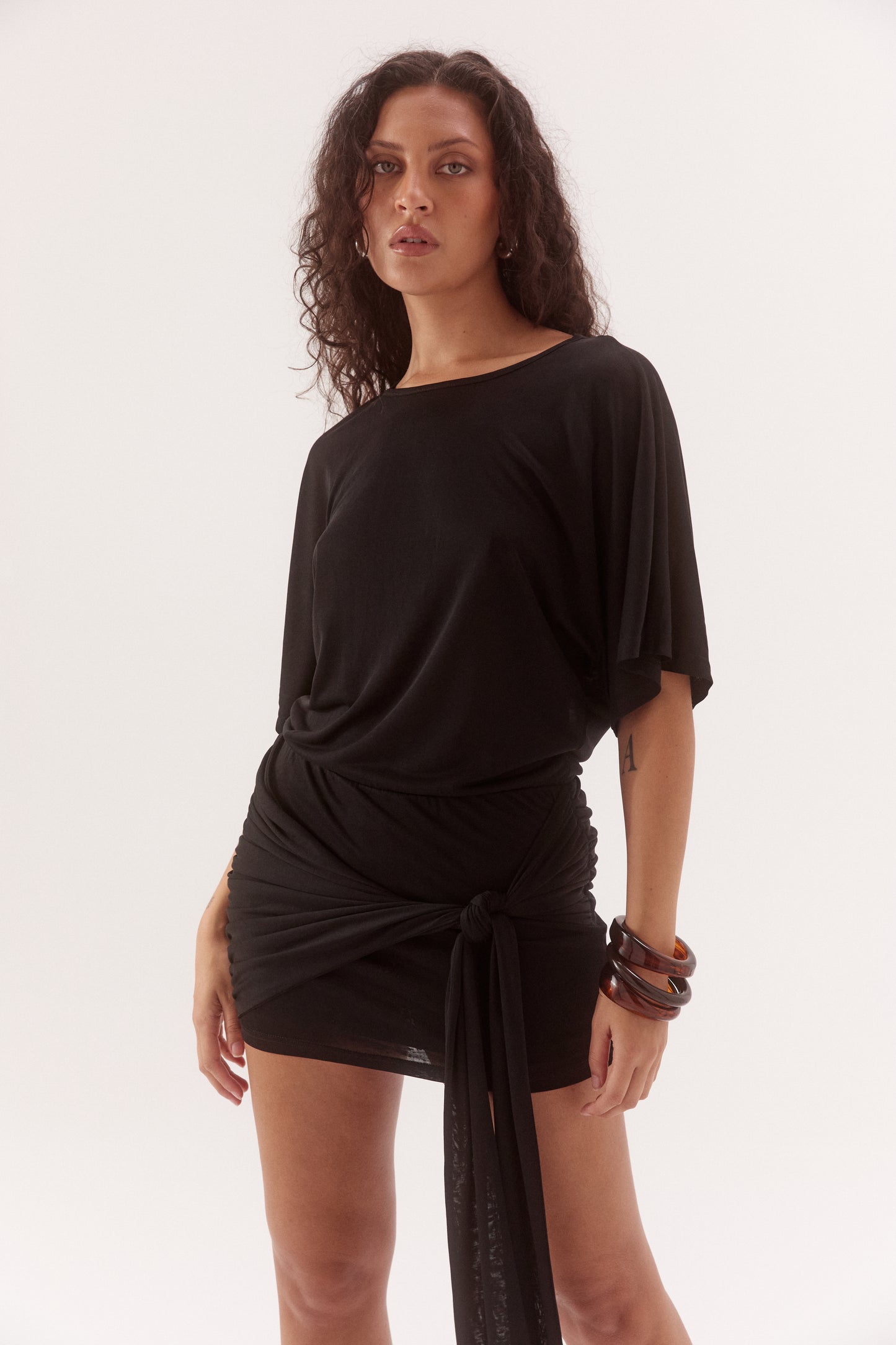 Pre Order NOVEMBER - Fei Mini Dress - Black