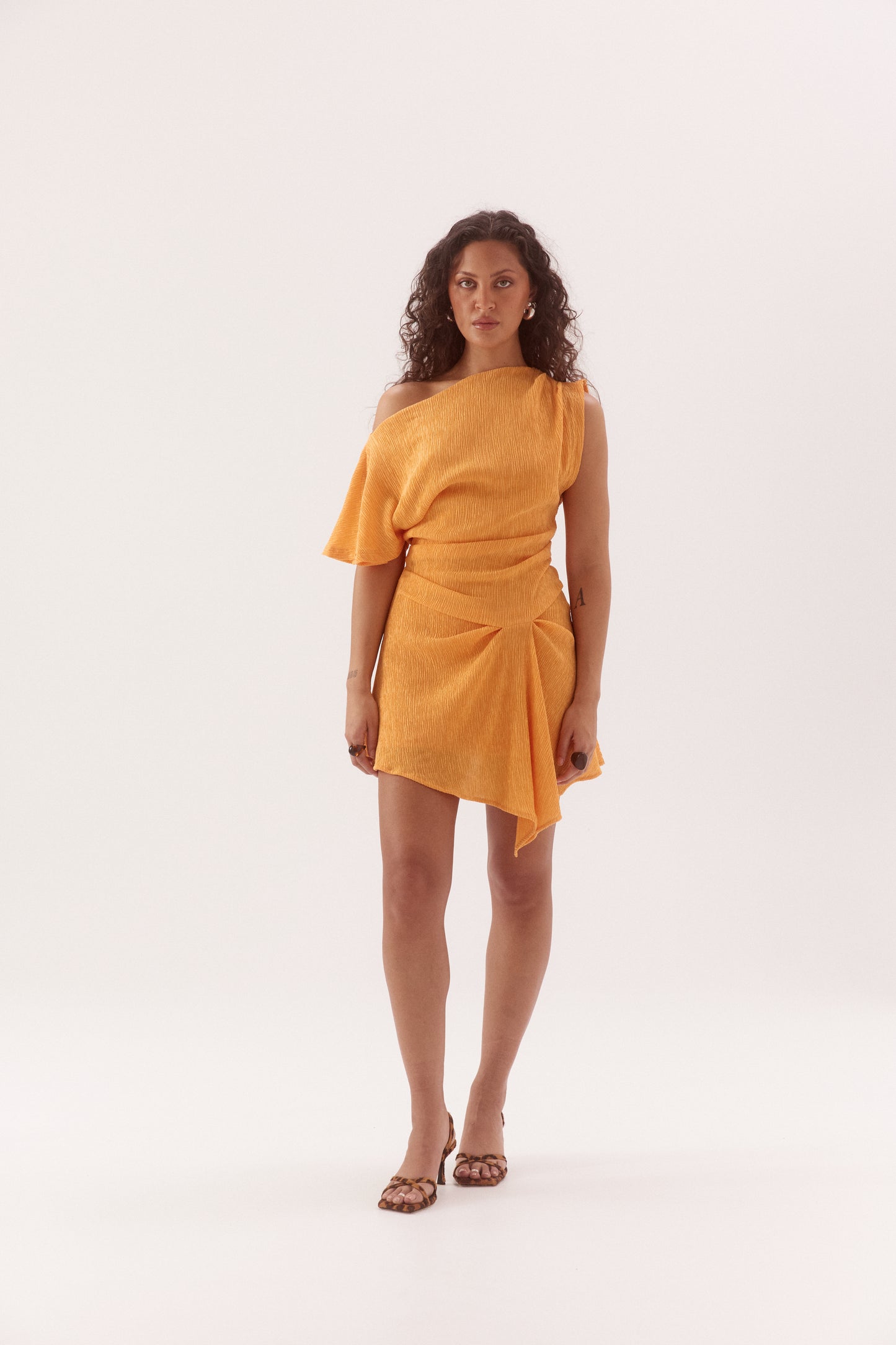 Pre Order DECEMBER - Apertivo Mini Dress - Tangerine