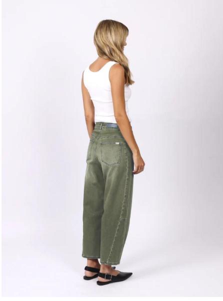 Pre Order - OCT- Toni Barrel Jean - Khaki