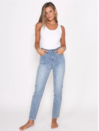 Pre Order - OCT - Straight Leg Jeans - Olivia - Blue