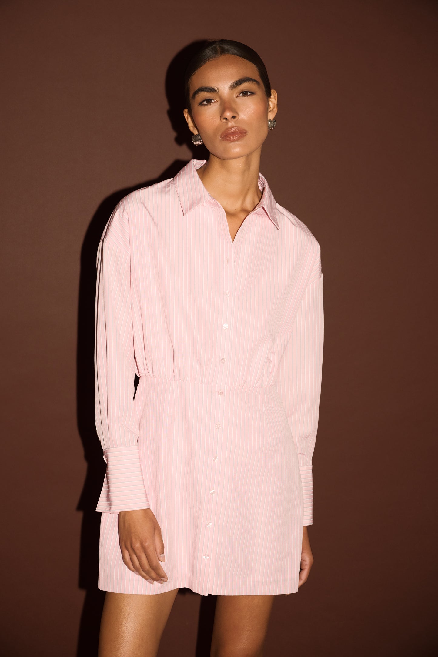 Pre Order - MARCH  - Lina Mini Shirtdress