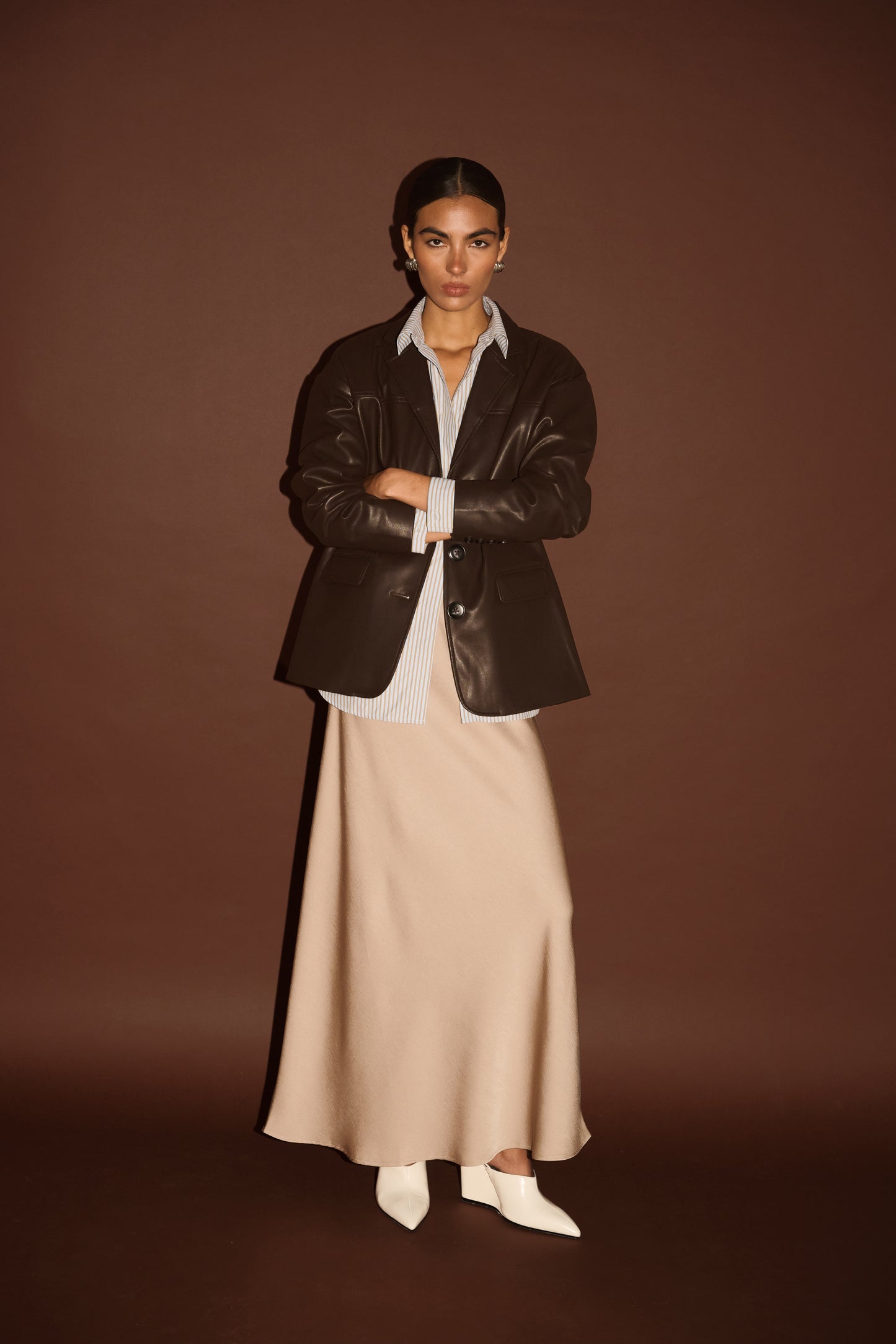 Pre Order - APRIL - Dusk Bias Maxi Skirt