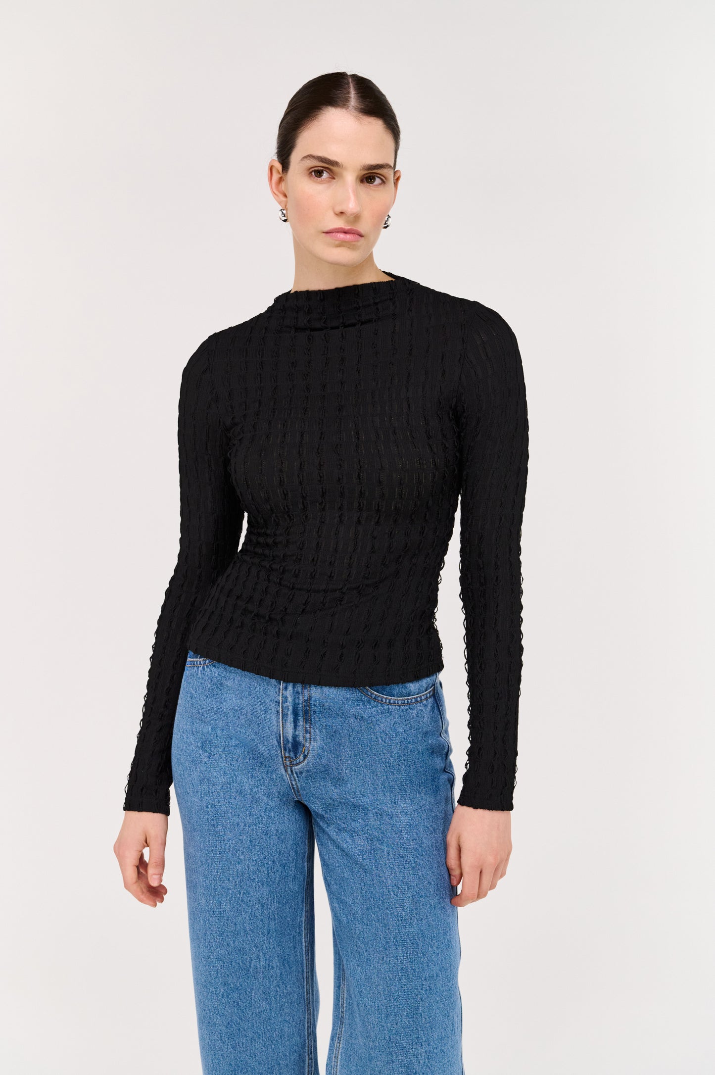 Pre Order JUNE - Drew High Neck Top