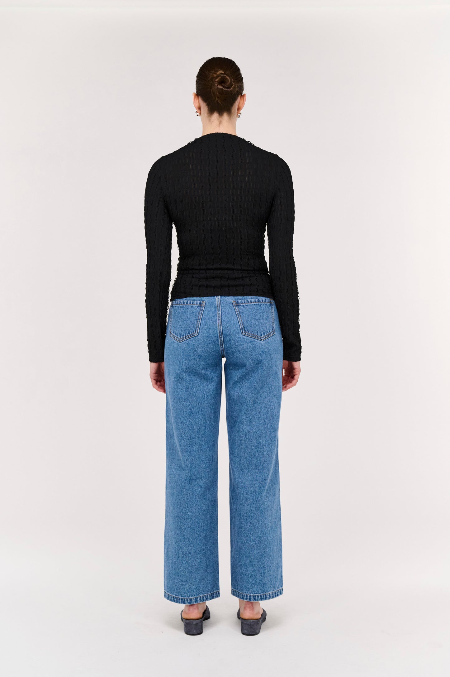 Pre Order JUNE - Drew High Neck Top