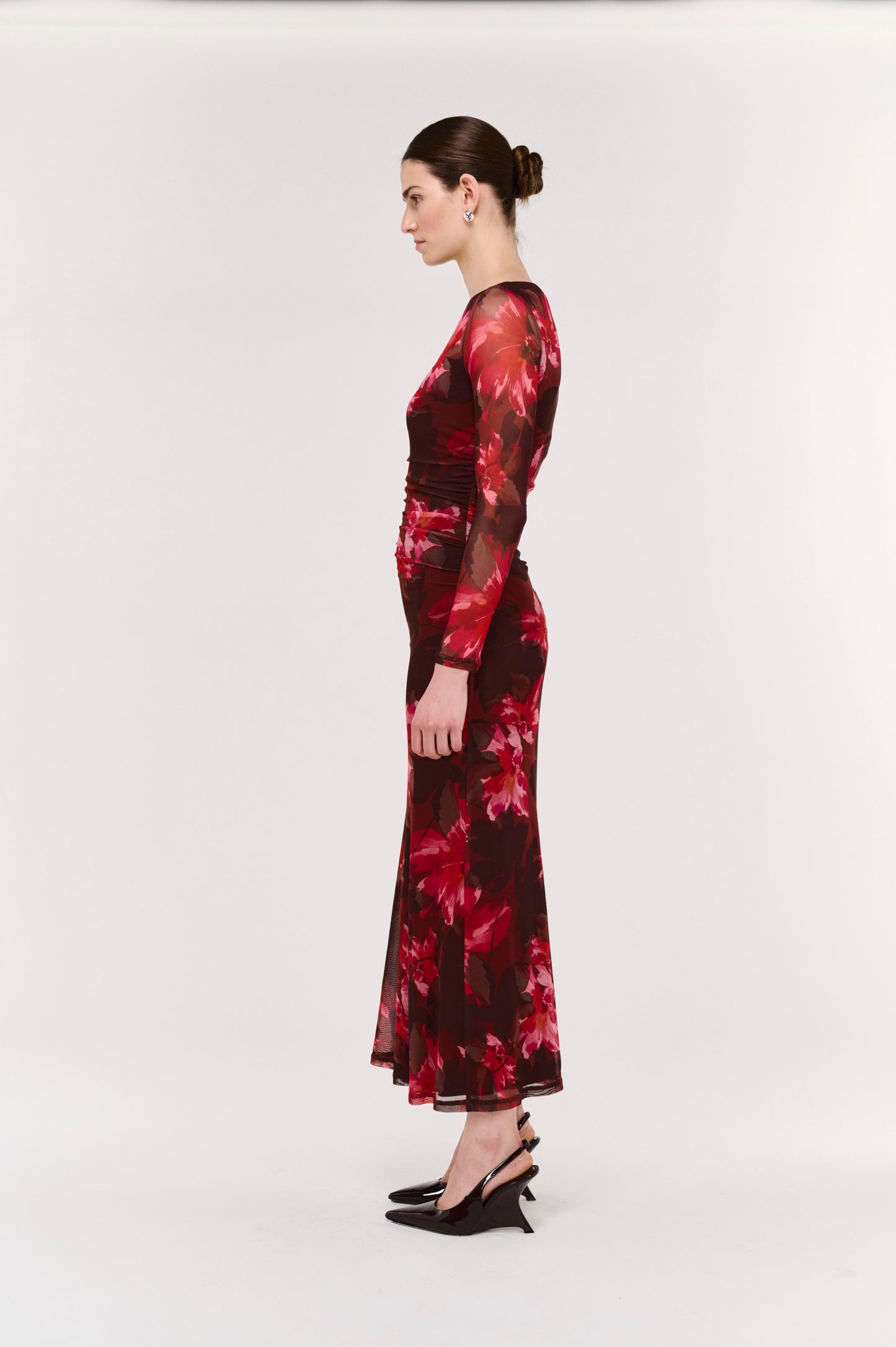 Pre Order JUNE - Amyra Mesh Midi Dress