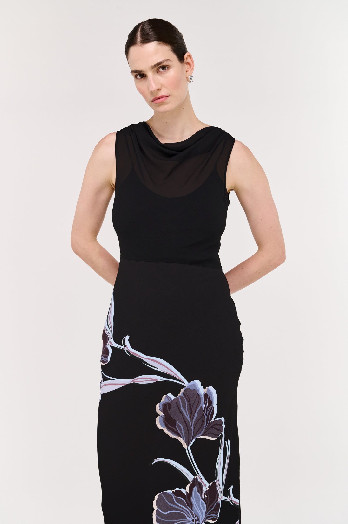 Pre Order MAY - Stas Bias Combo Midi Dress