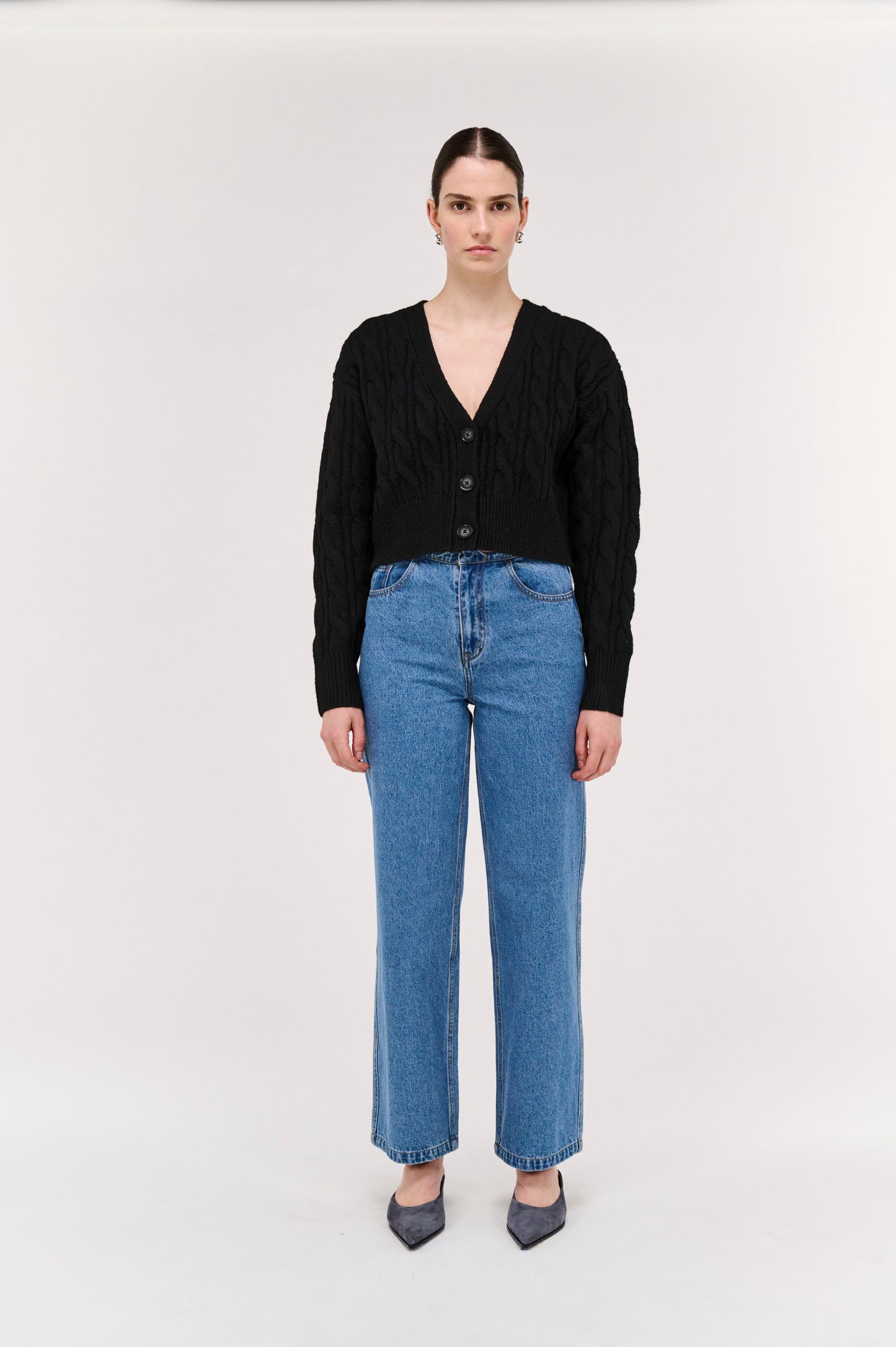 Pre Order JUNE - Salem Cable Knit Cardigan