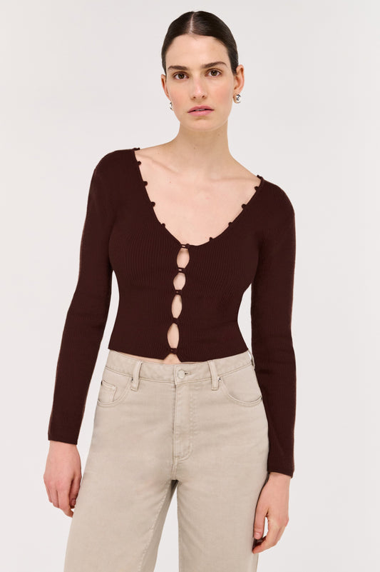 Pre Order MAY - Piper Crop Knit Top