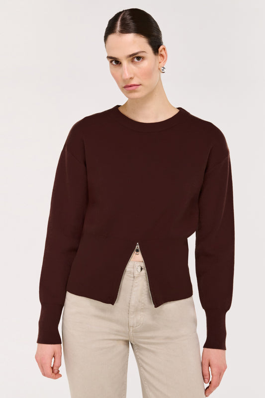 Pre Order MAY - Elvie Zip Knit