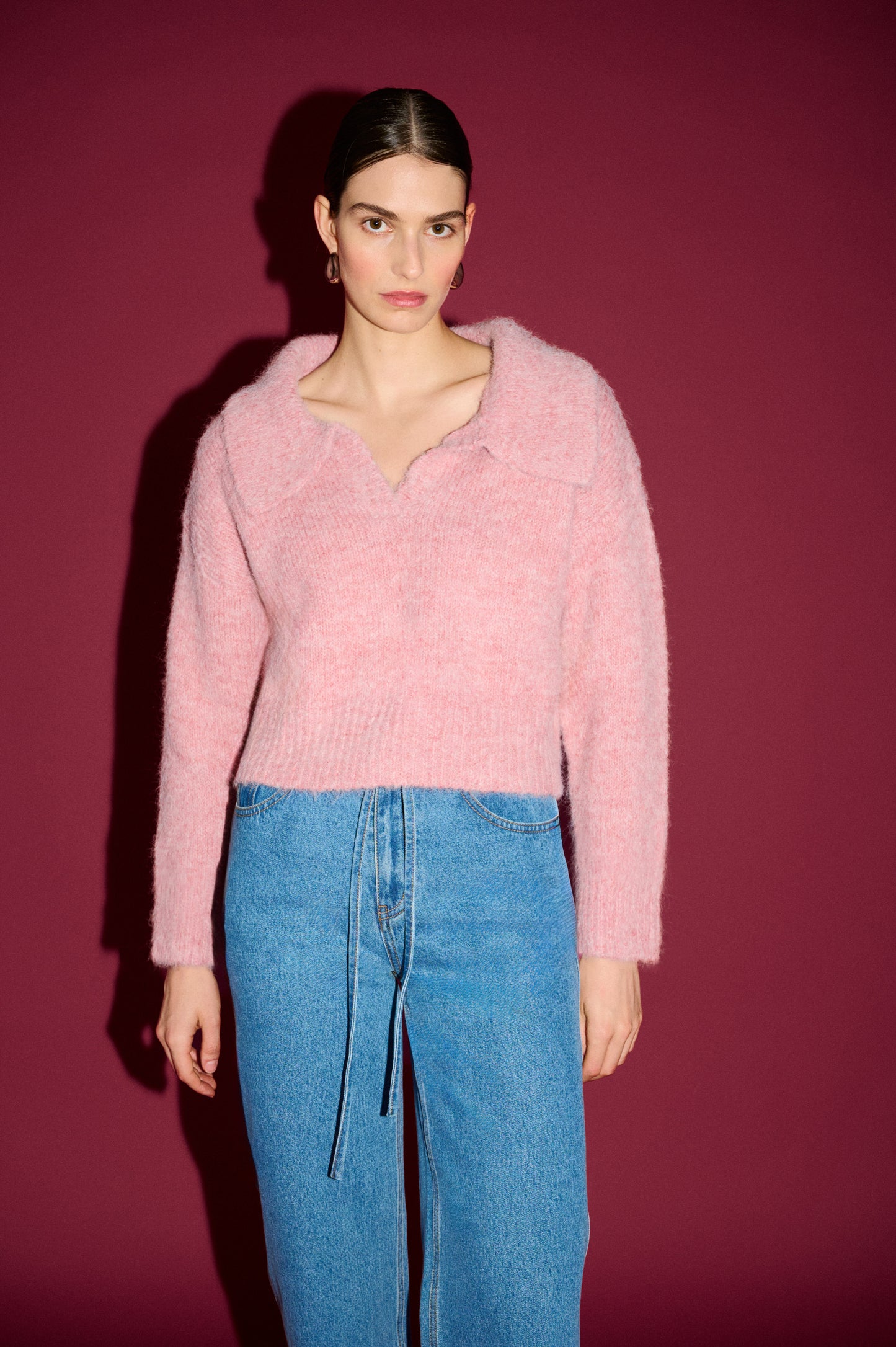 Pre Order JUNE - Cleo Polo Jumper