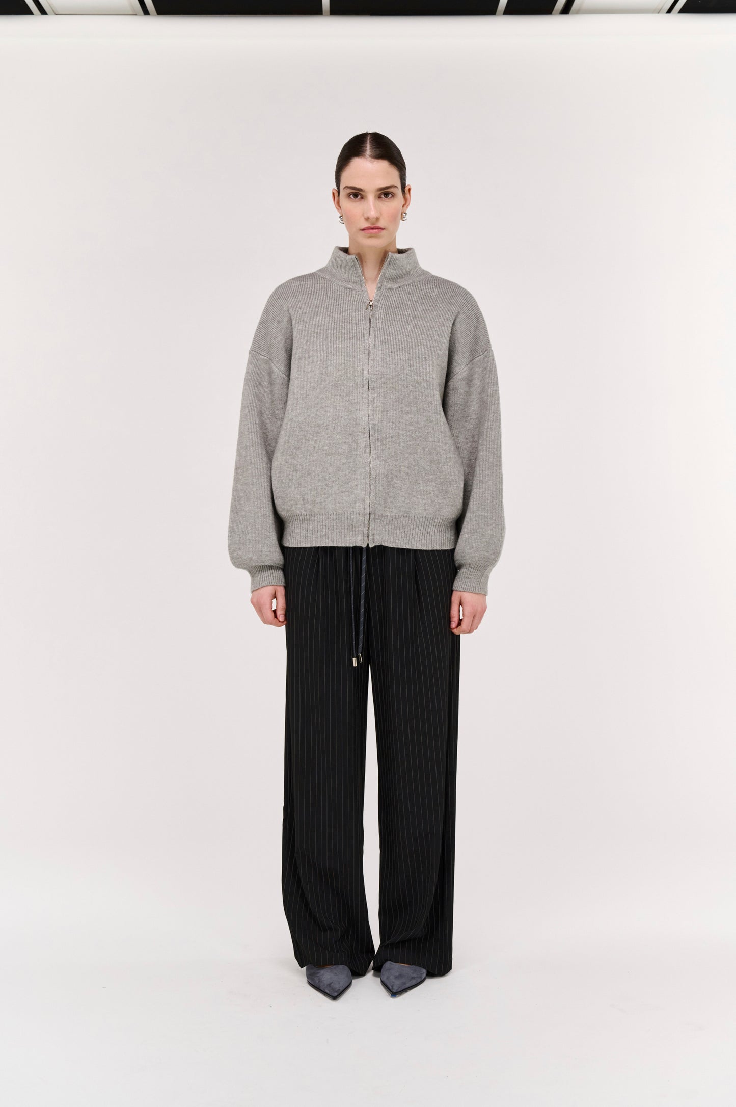 Pre Order JUNE - Harlow Oversize Zip Cardigan