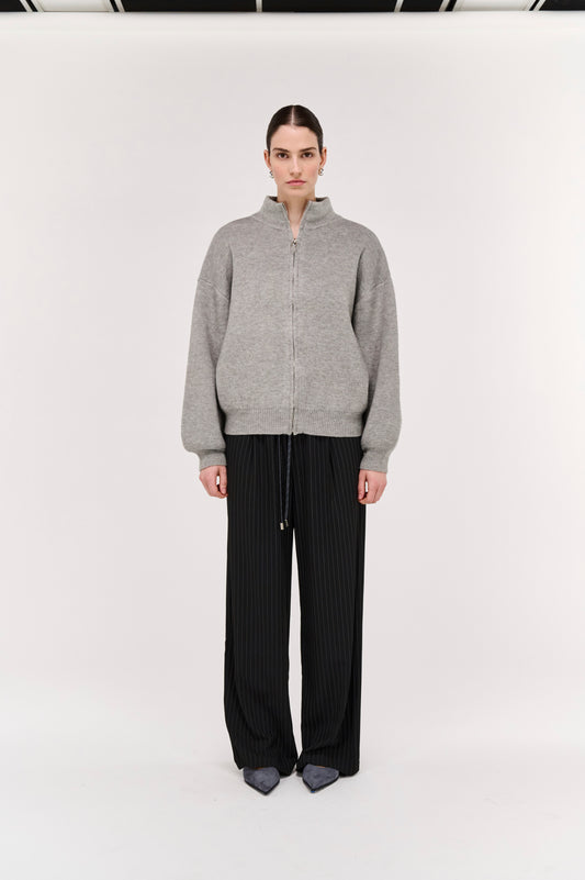 Pre Order JUNE - Harlow Oversize Zip Cardigan